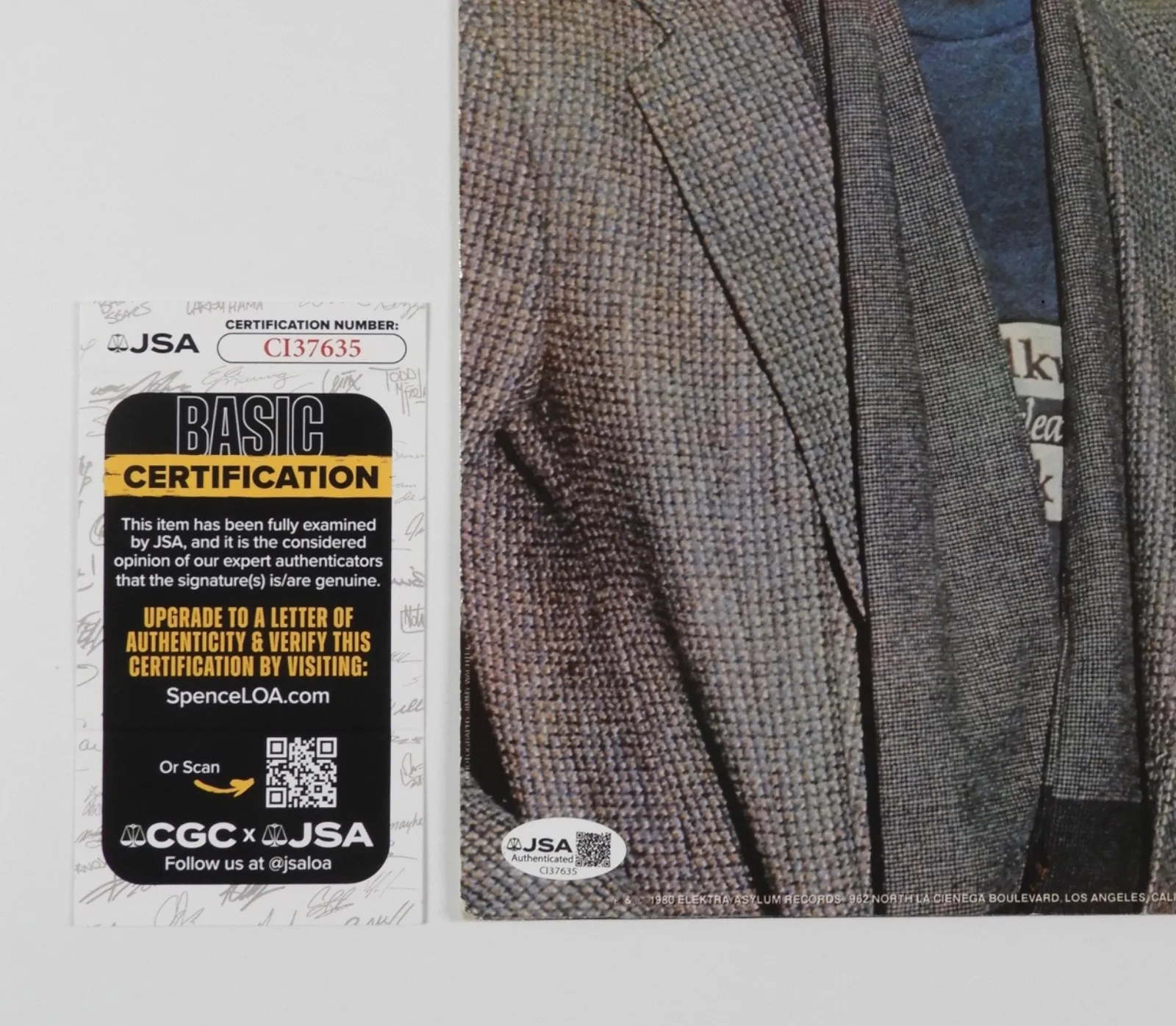 Jackson Browne JSA Signed Autograph Record Album Vinyl Hold Out, image 3