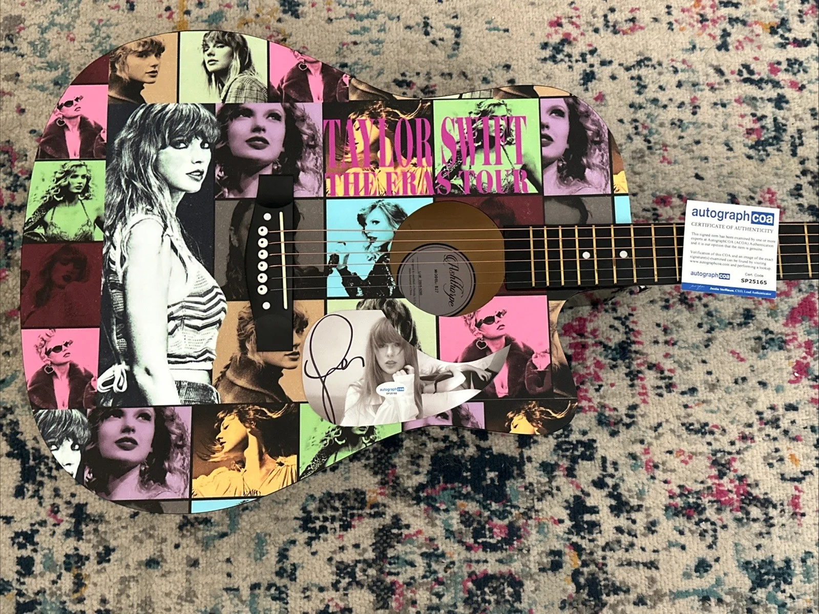 🚨TAYLOR SWIFT Signed CUSTOM FULL SIZE Acoustic Guitar Country ACOA FAST SHIP, изображение 3
