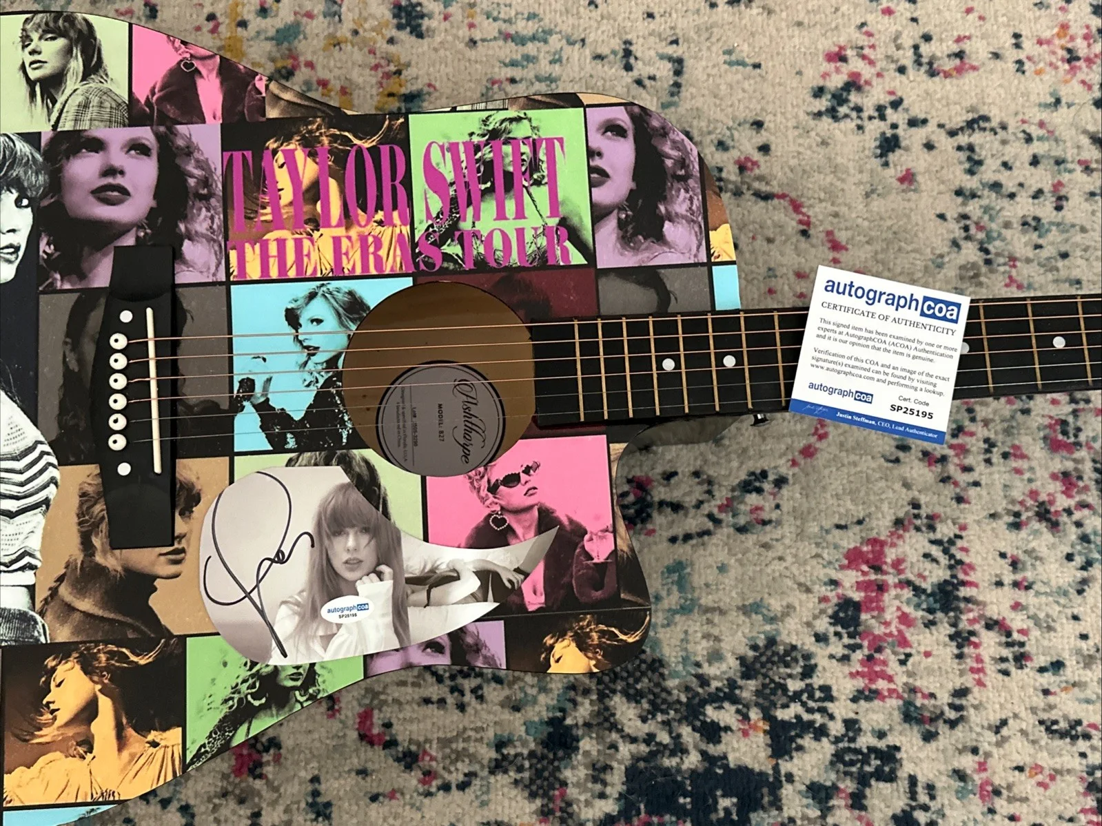 🚨TAYLOR SWIFT Signed CUSTOM FULL SIZE Acoustic Guitar Country ACOA FAST SHIP, изображение 3