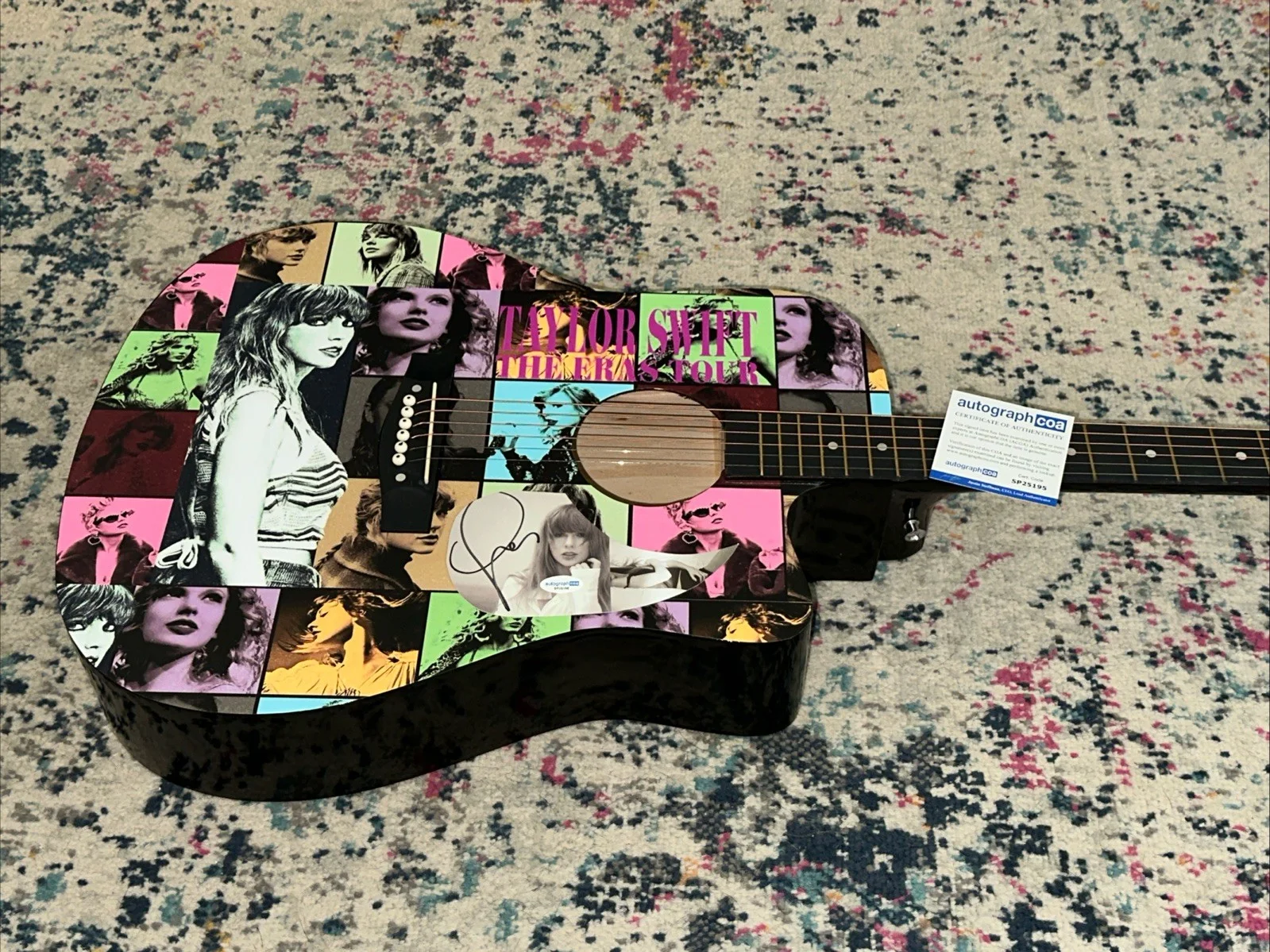 🚨TAYLOR SWIFT Signed CUSTOM FULL SIZE Acoustic Guitar Country ACOA FAST SHIP, изображение 5
