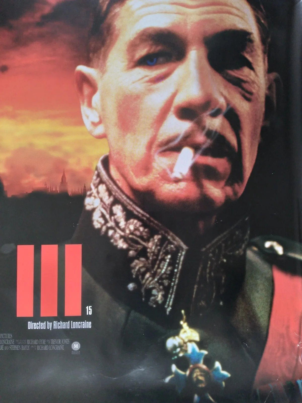 Richard III original movie 1995 poster UK quad, image 2