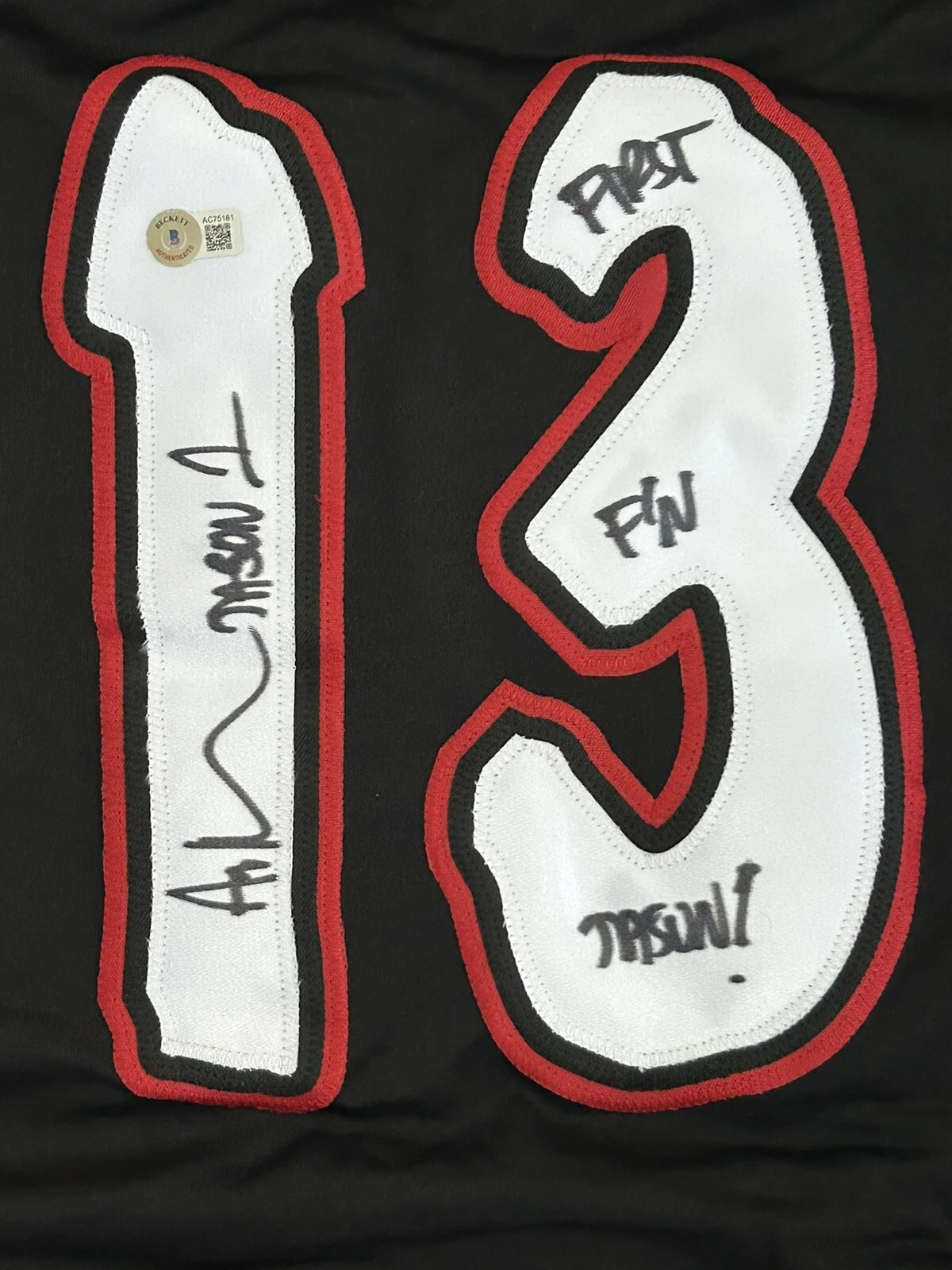 Ari Lehman — Ari Lehman Signed Hockey Jersey XL Inscribed First F’n Jason Beckett COA Friday, изображение 3