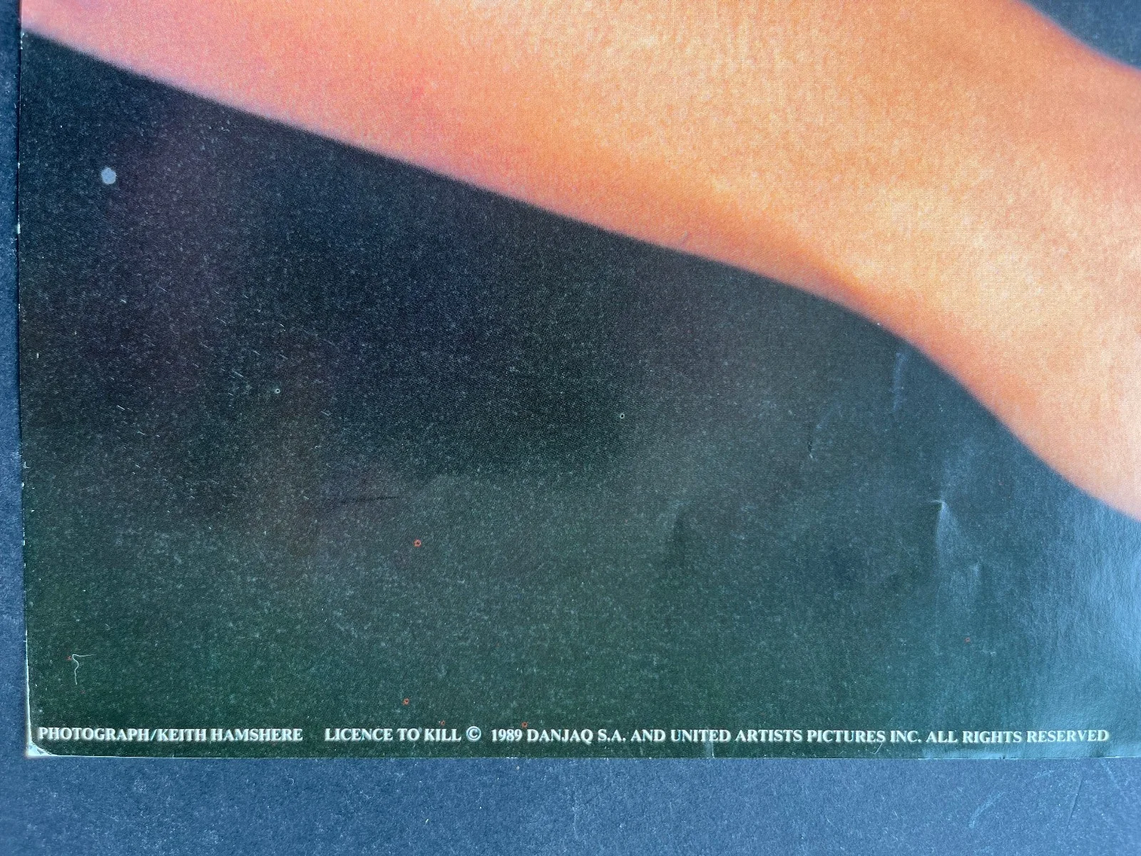 RARE Licence to Kill James Bond Timothy Dalton 23.25" x 16.5". Steve Oxenrider's, изображение 2