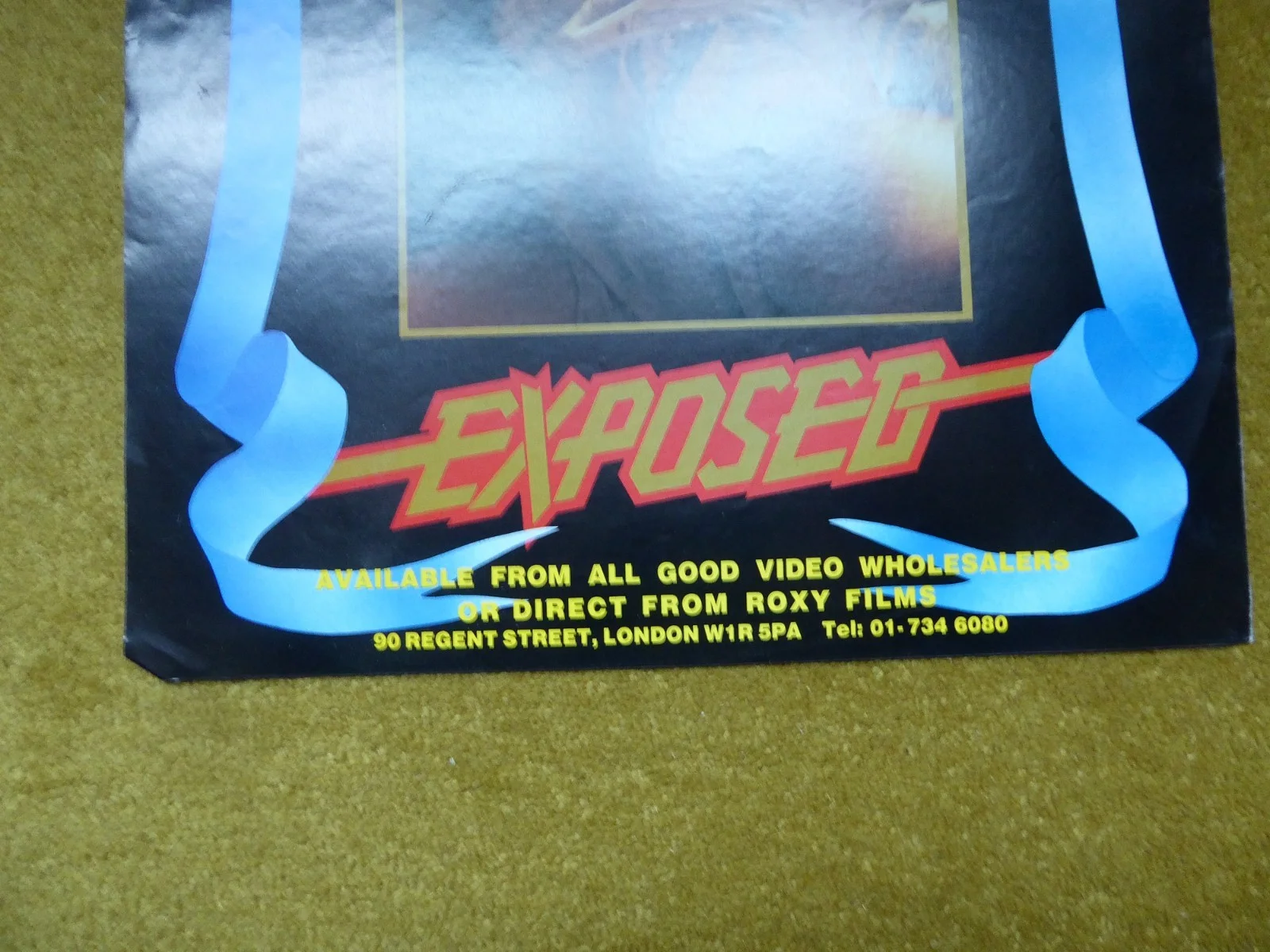 Original 1980's Video Trade Magazine 2 Sided Advert Exposed & 12 &1 Pre Cert DPP, изображение 2