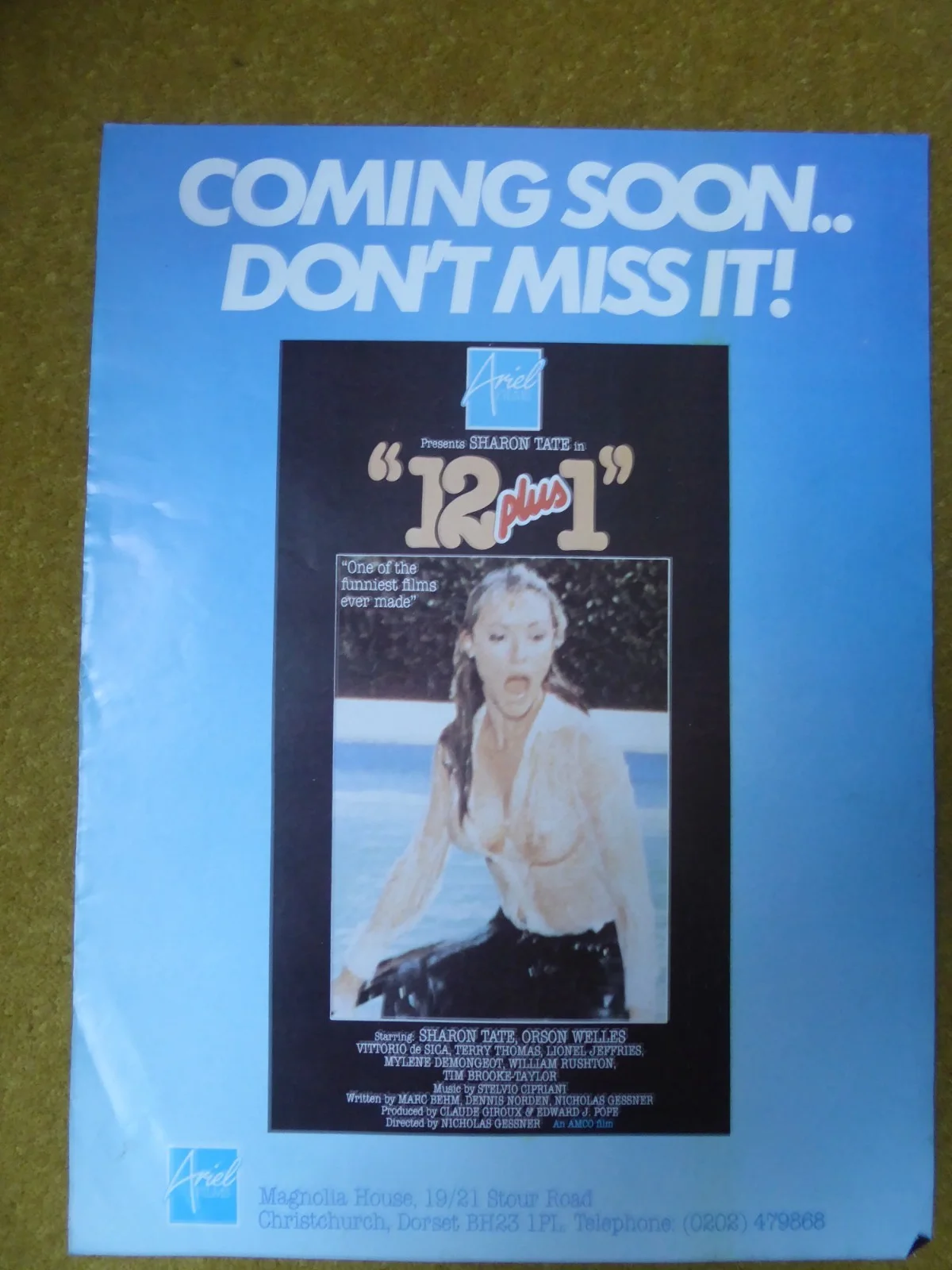 Original 1980's Video Trade Magazine 2 Sided Advert Exposed & 12 &1 Pre Cert DPP, изображение 3