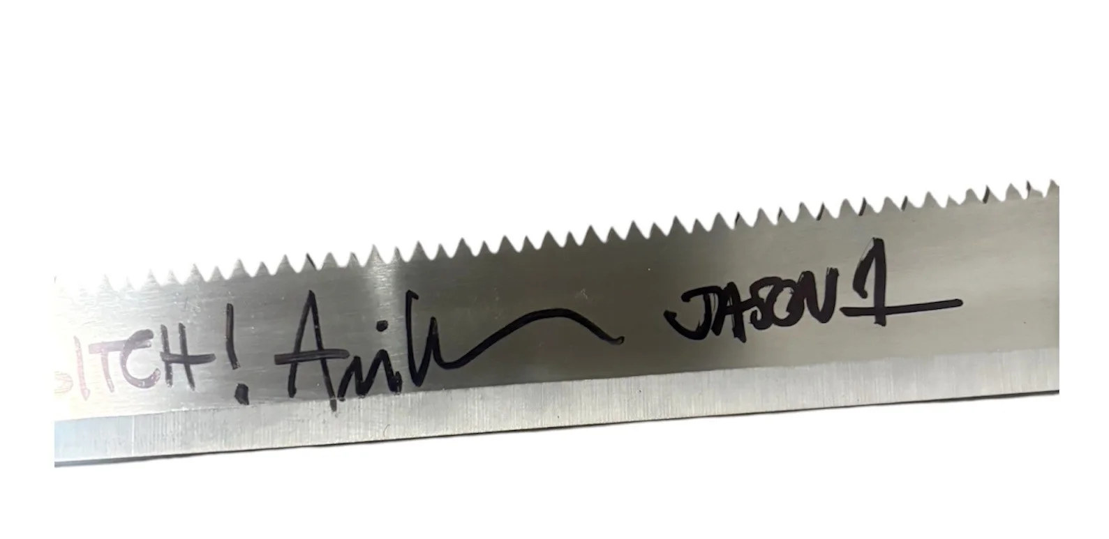 Ari Lehman — Ari Lehman Signed Machete W/ Inscription. Friday The 13th Jason Beckett BAS COA, image 3