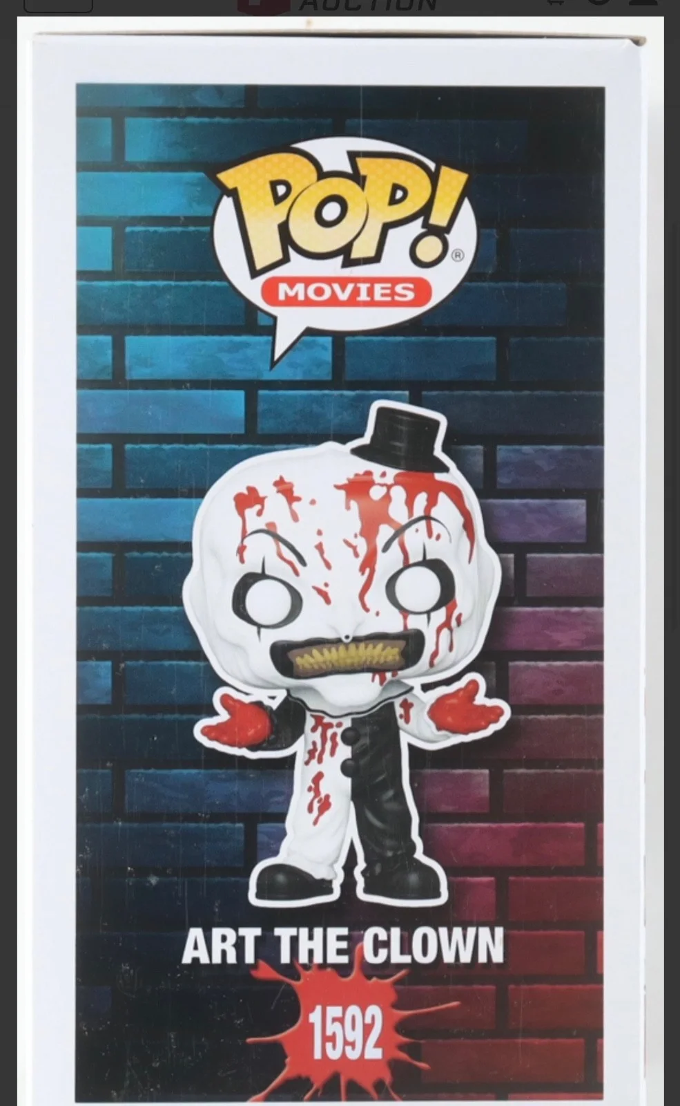 David Howard Thornton — FUNKO POP! THE TERRIFIER ART THE CLOWN #1592 DAVID HOWARD THORNTON SIGNED JSA, image 4