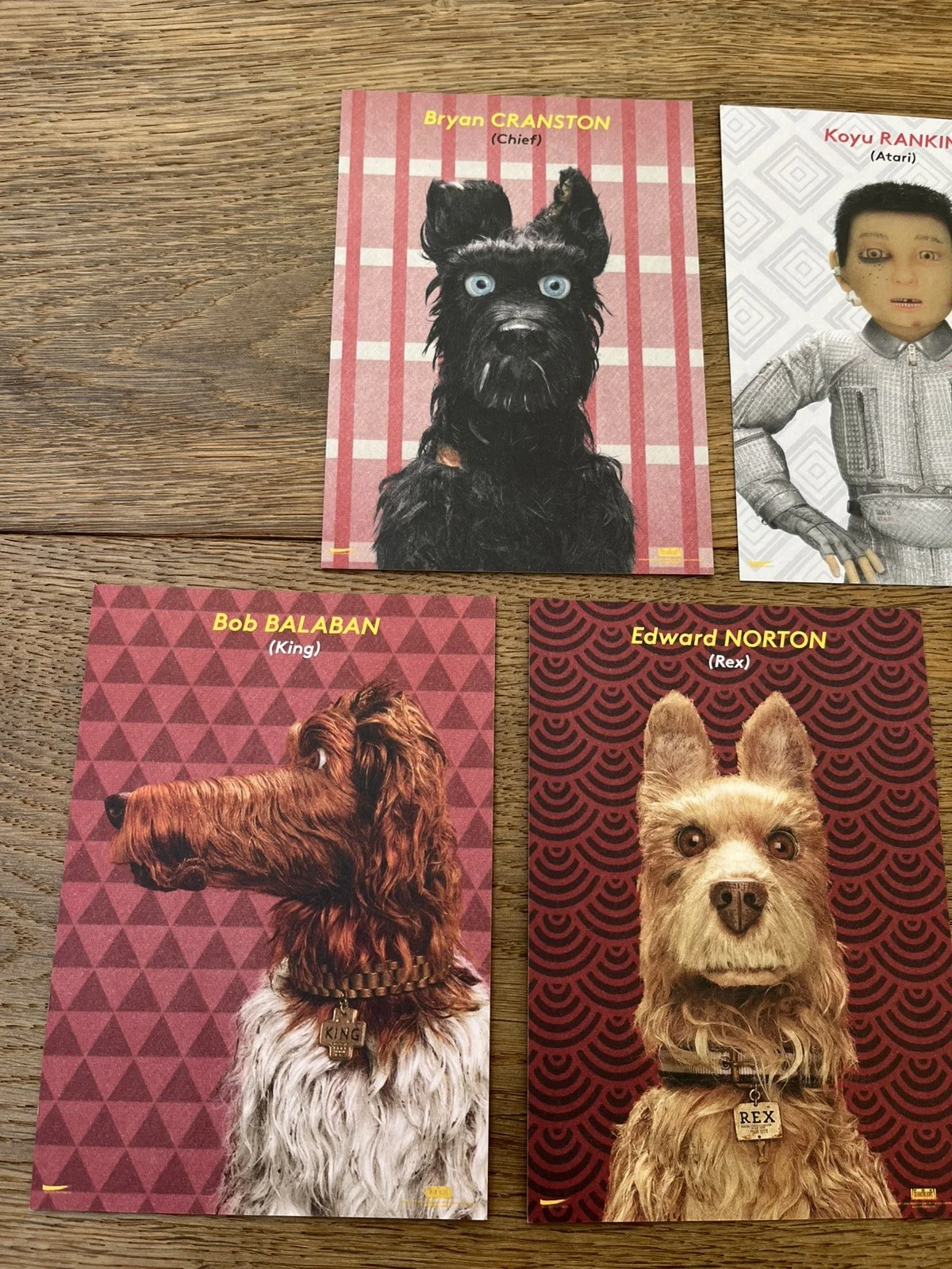 Isle of Dogs (2018) Wes Anderson, Set of 5 Promotional Lobby Cards Postcards, изображение 3