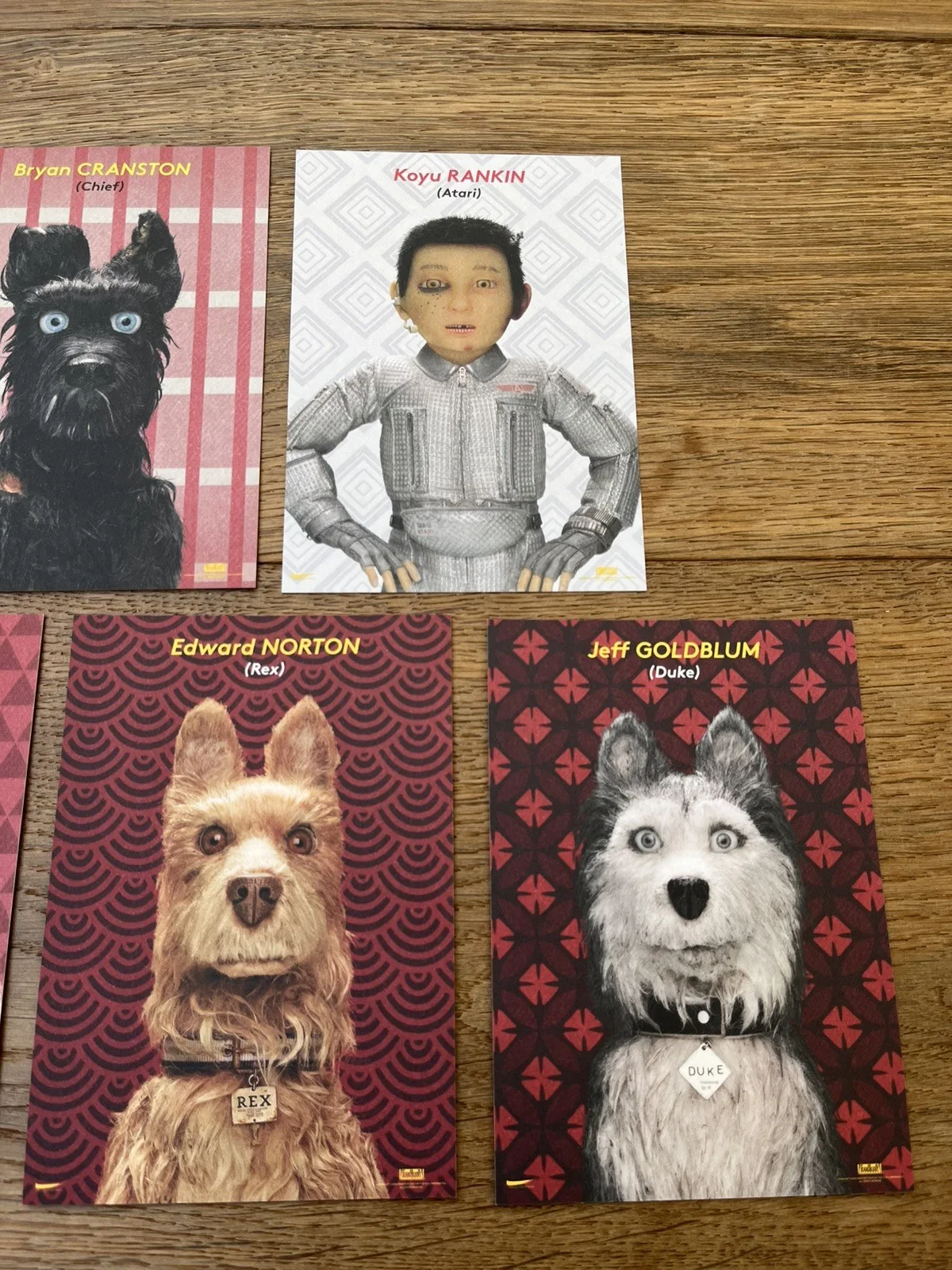 Isle of Dogs (2018) Wes Anderson, Set of 5 Promotional Lobby Cards Postcards, изображение 4