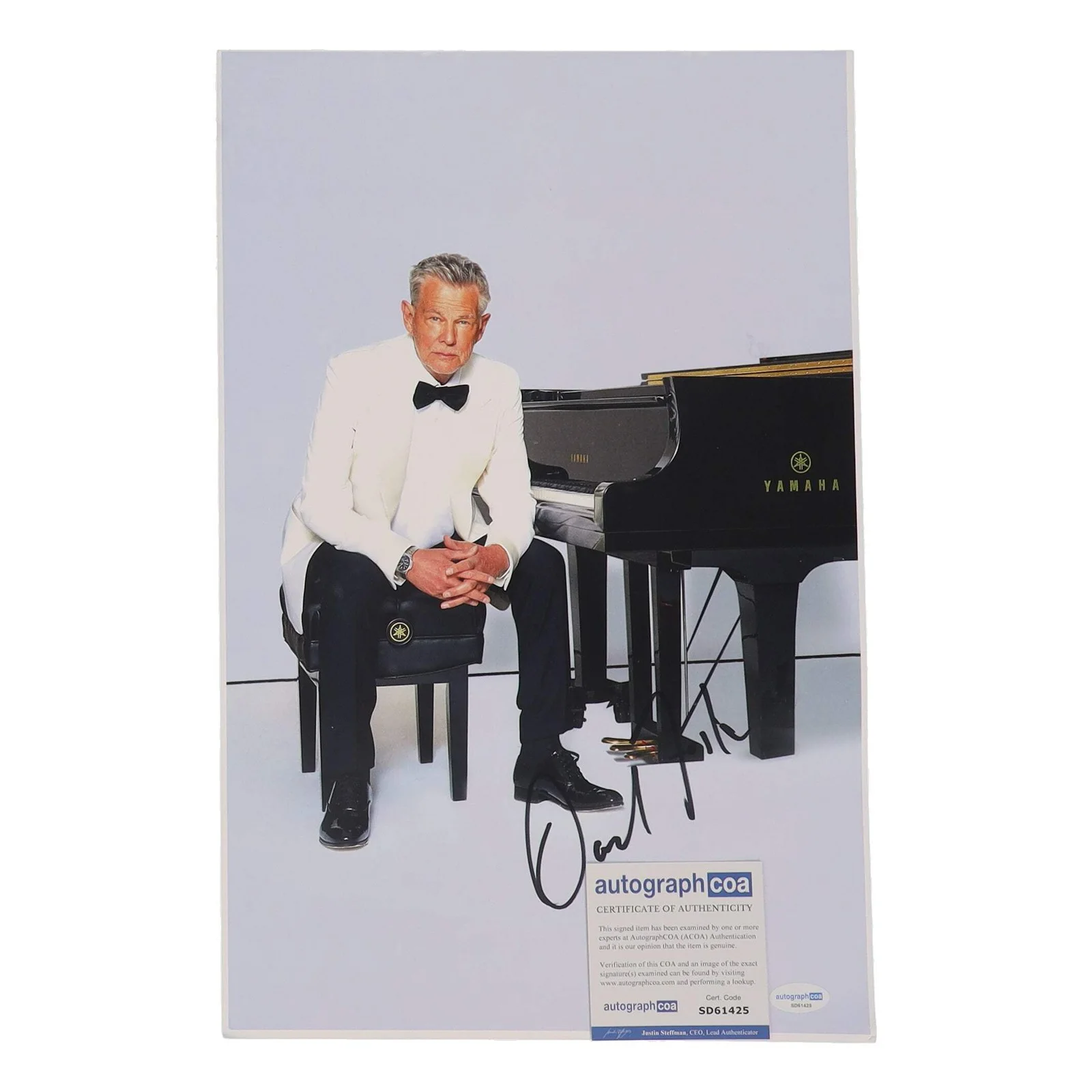 David Foster — David Foster signed 11x17 Photo (ACOA), image 2