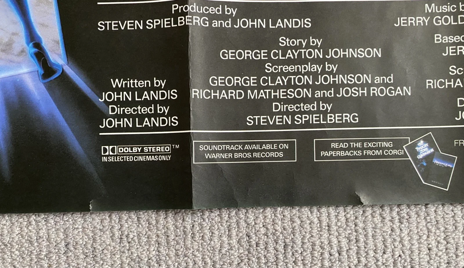 Twilight Zone 1983 Original UK Quad Poster sci fi, image 2