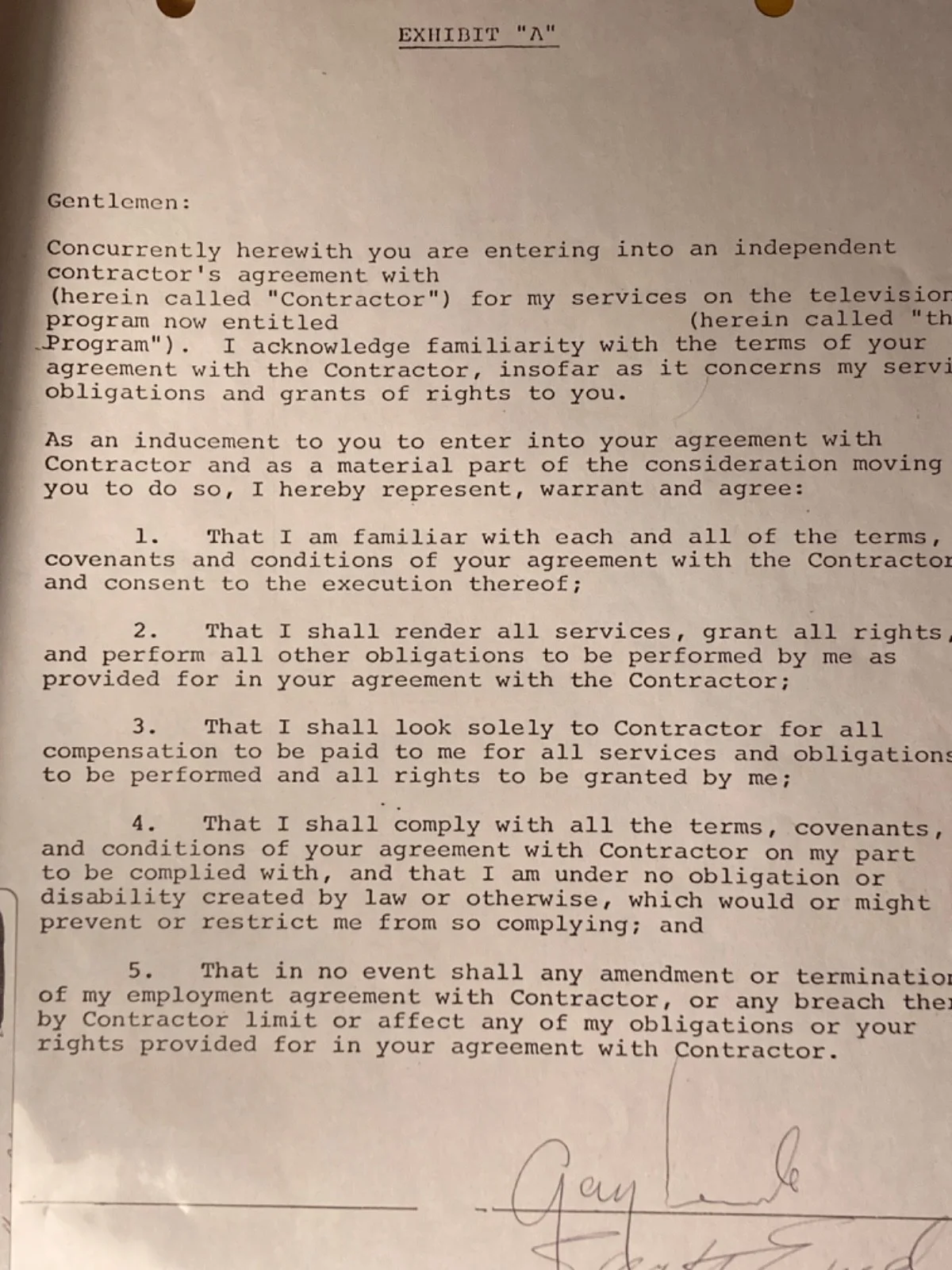 ALL 3! Hand SIGNED The Walker Brothers 1967 TV Performance Contract -Real Names!, изображение 4