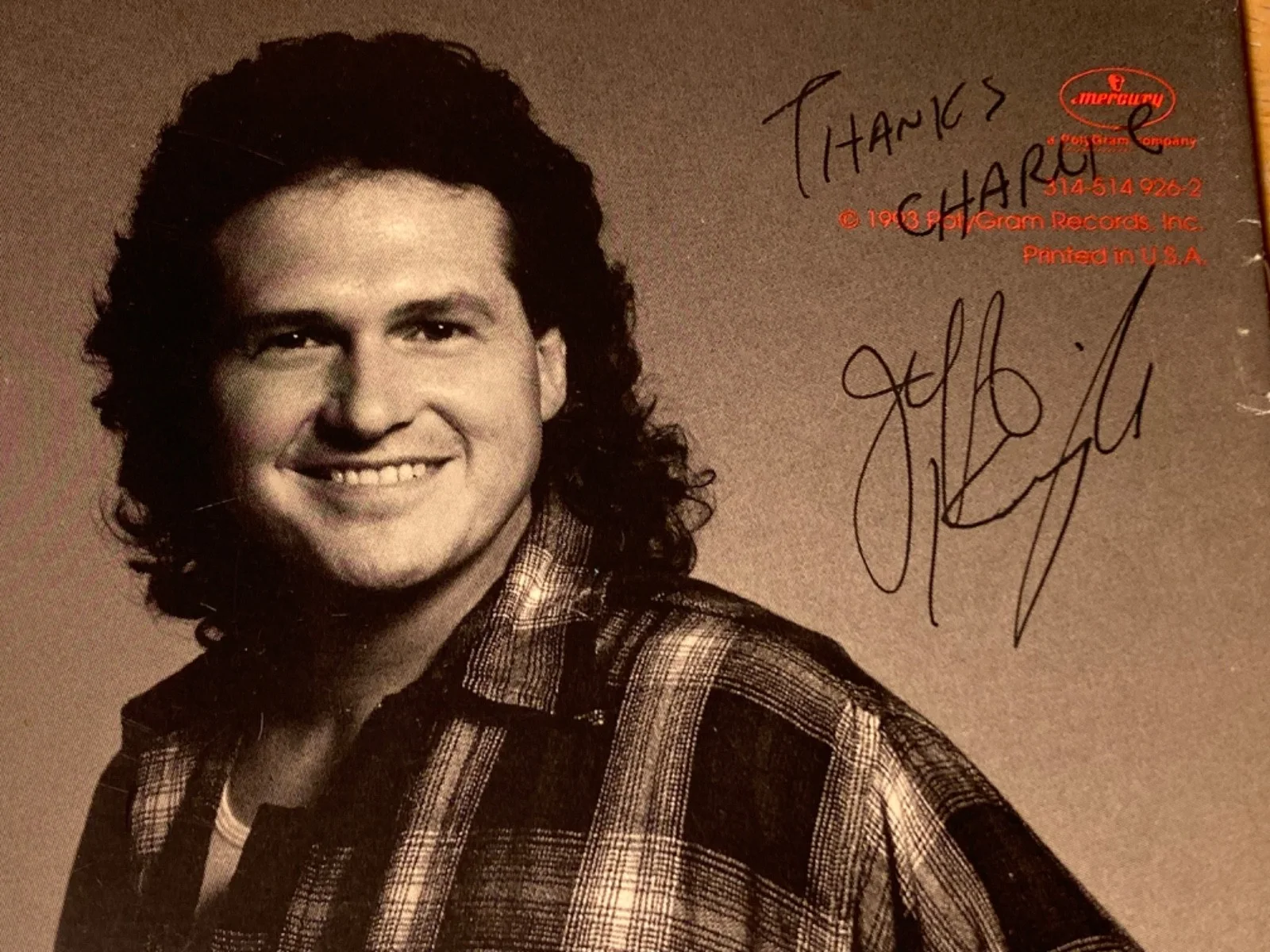Hand SIGNED Jeff Knight - Easy Street CD Booklet, image 2