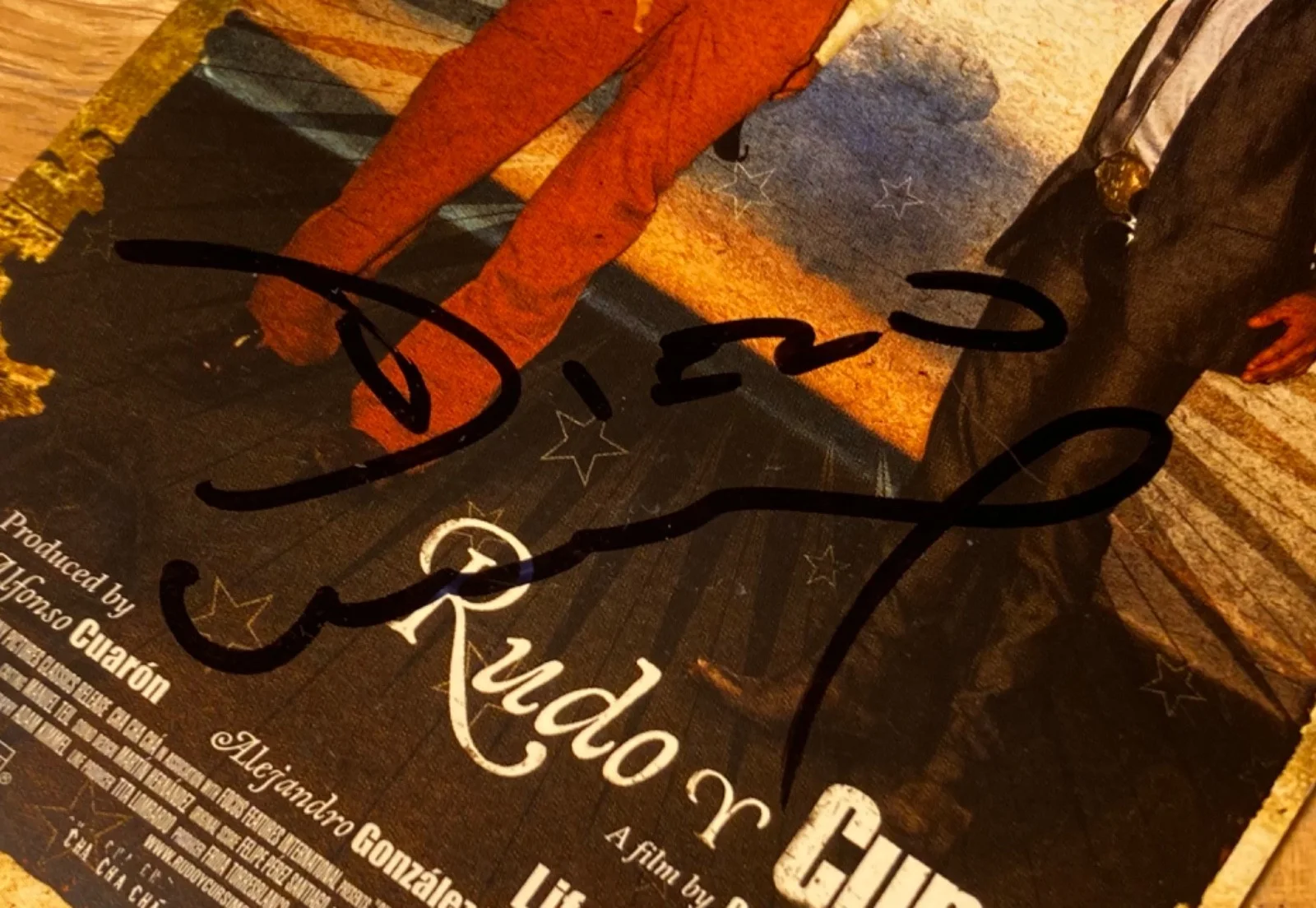Hand SIGNED Diego Luna 6x4 Movie Photo/Card - Rudo y Cursi - Rogue One Star Wars, изображение 3