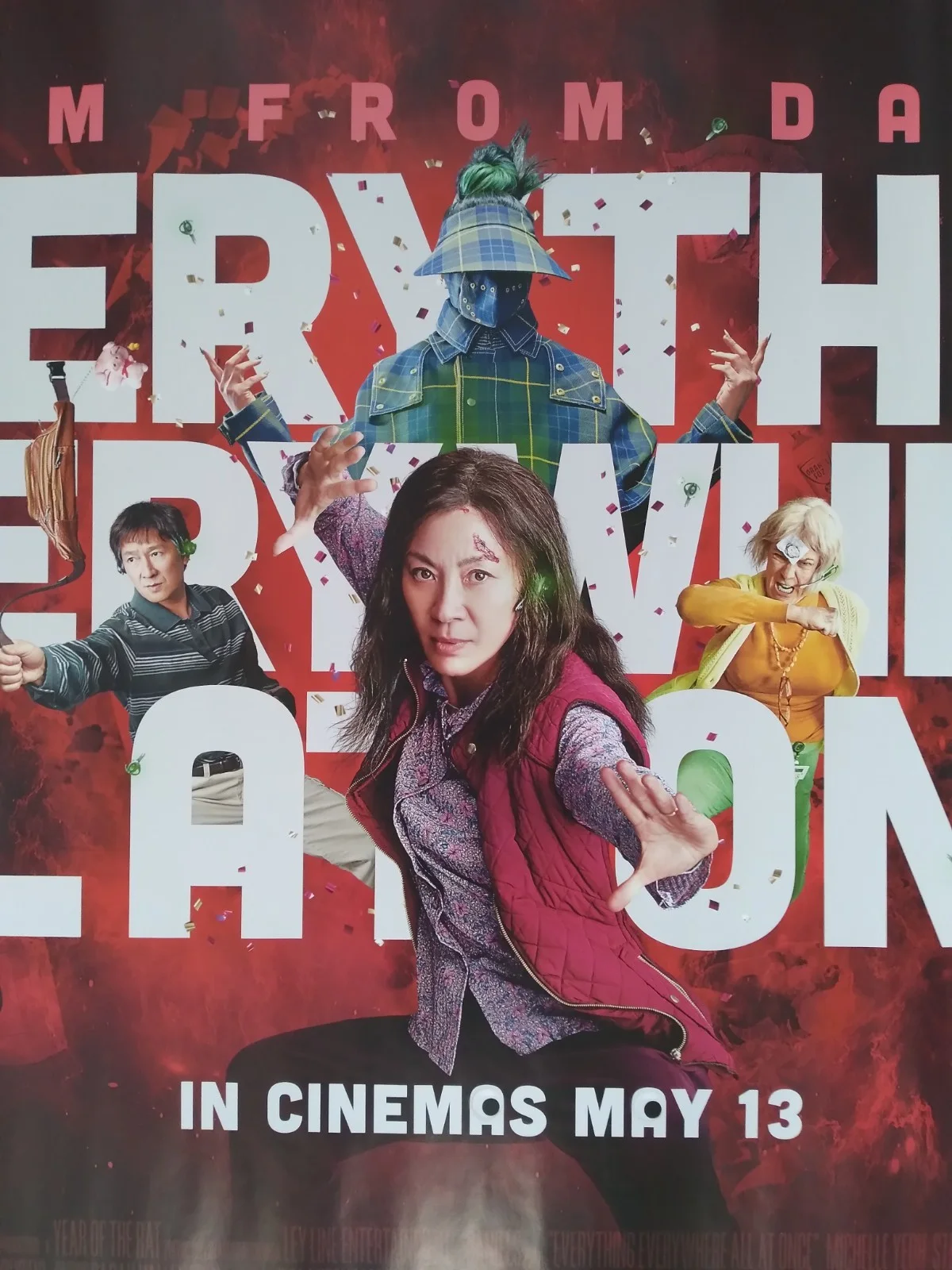 Everything Everywhere All at Once original movie 2022 poster UK quad, image 2