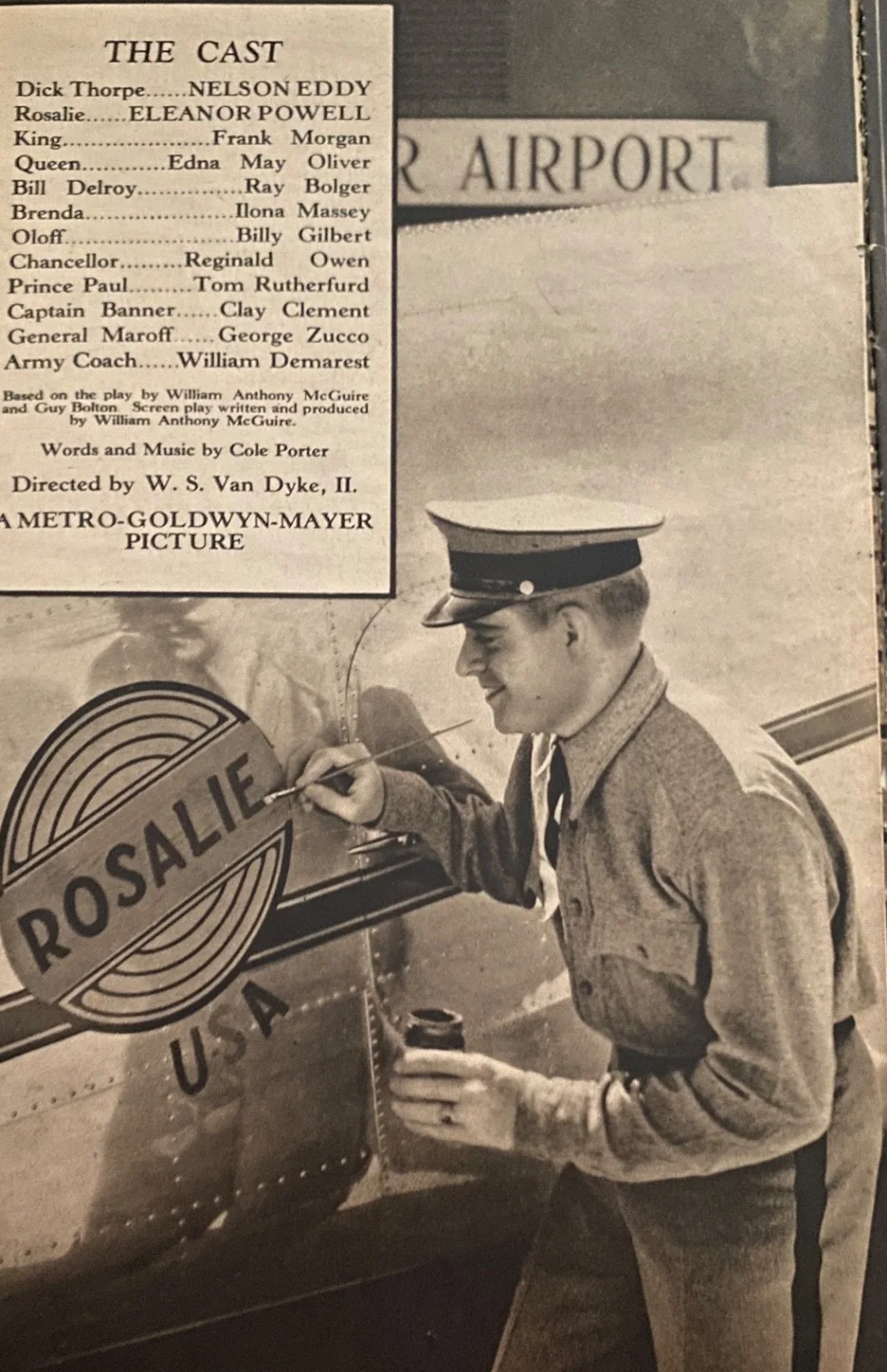 Original 1937 Rosalie, Promotional Film Paperback Book, Nelson Eddy, изображение 2