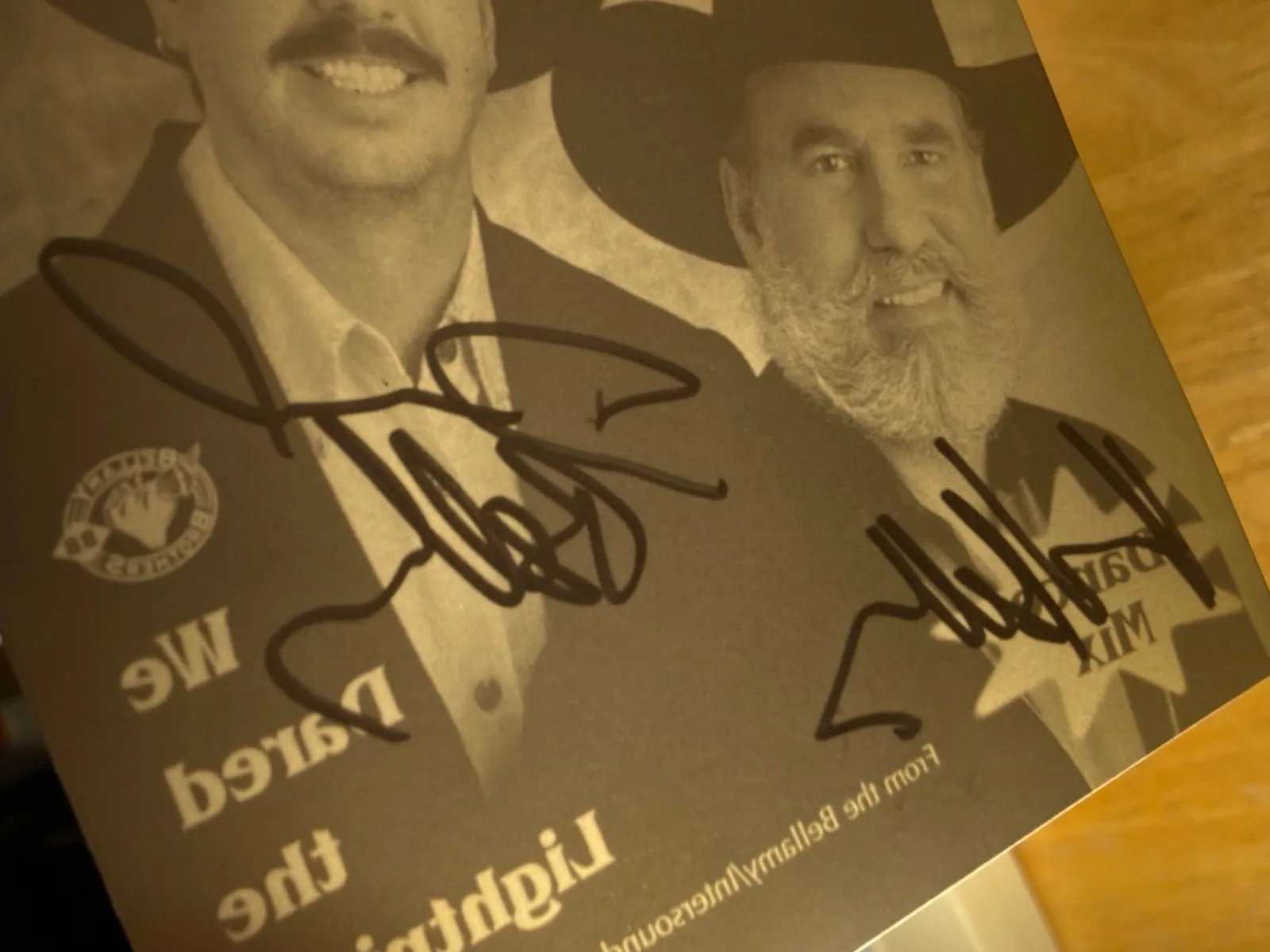 2x Hand SIGNED Bellamy Brothers CD Case Insert (1) We Dared The Lightning, image 5