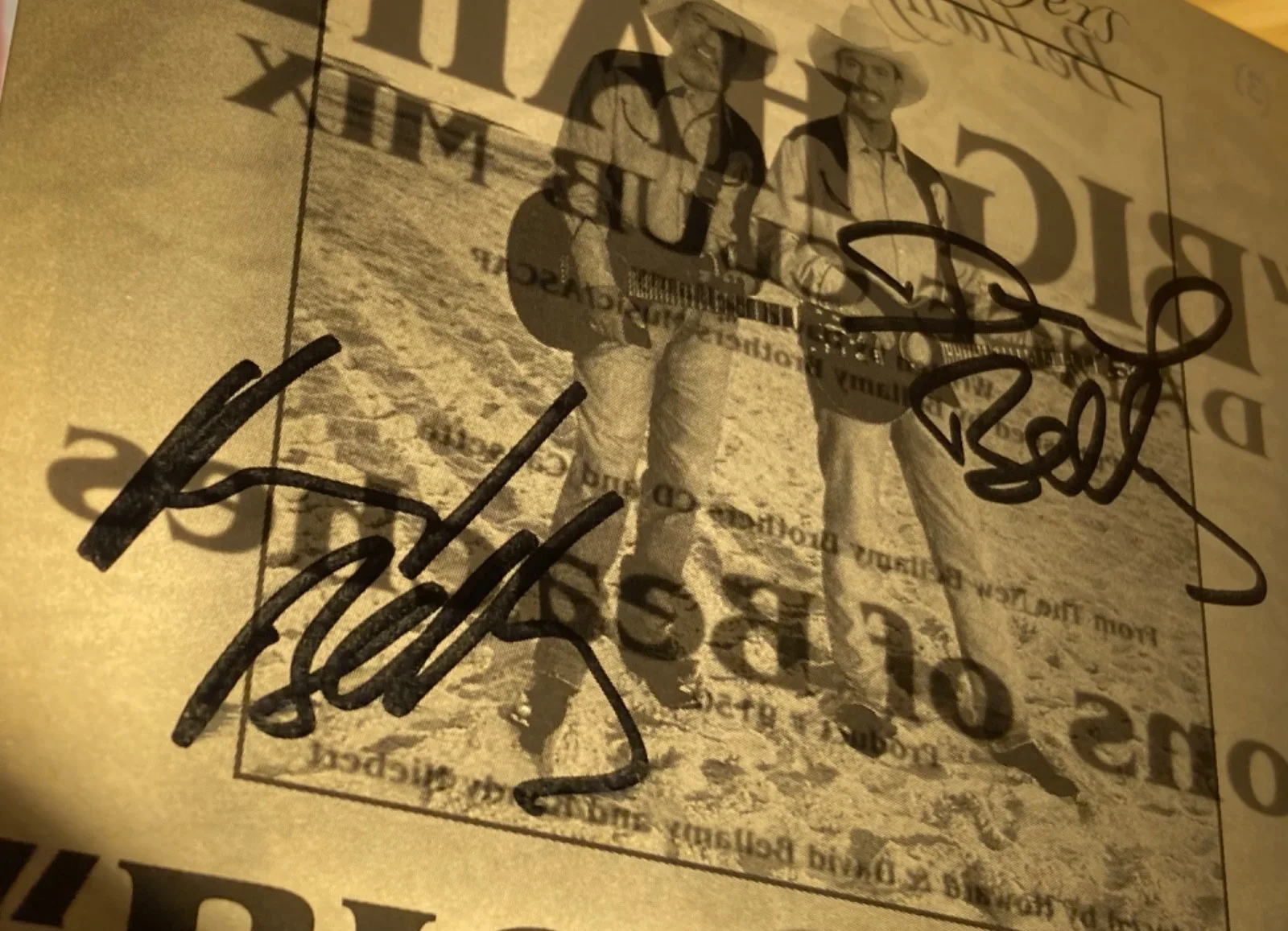 2x Hand SIGNED Bellamy Brothers CD Case Insert (3) Big Hair (Dance Club Mix), изображение 3
