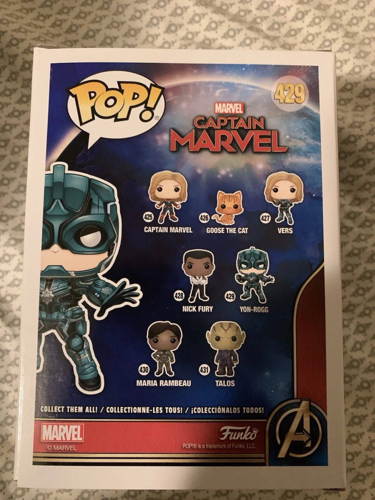 Jude Law — Jude Law Signed Yon-Rogg Funko Captain Marvel 429 Authentic Autograph Beckett, изображение 4