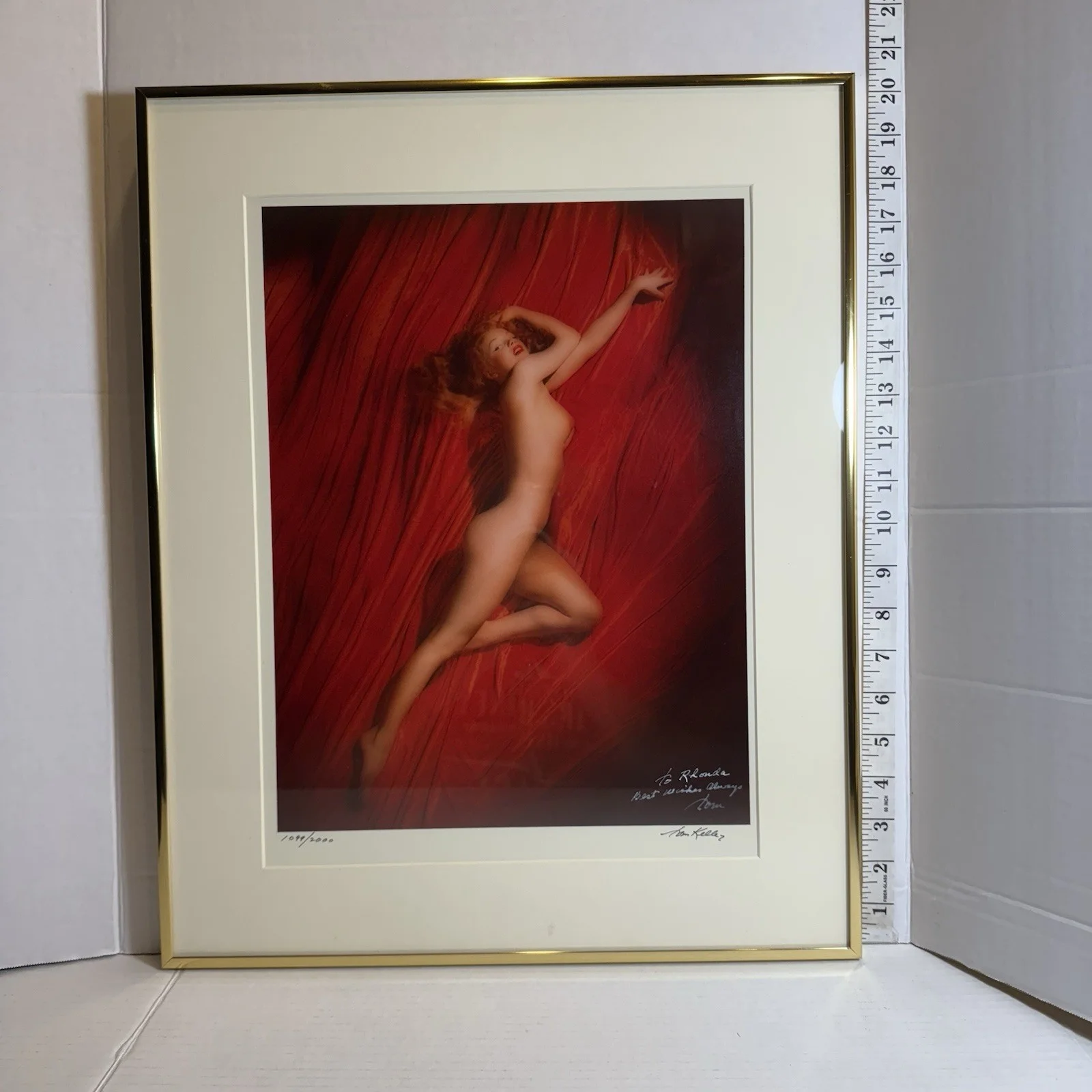 Photgrapher Tom Kelley — MARILYN MONROE Nude Autographed By Photographer Tom Kelley Photo. Coll. Society, изображение 2