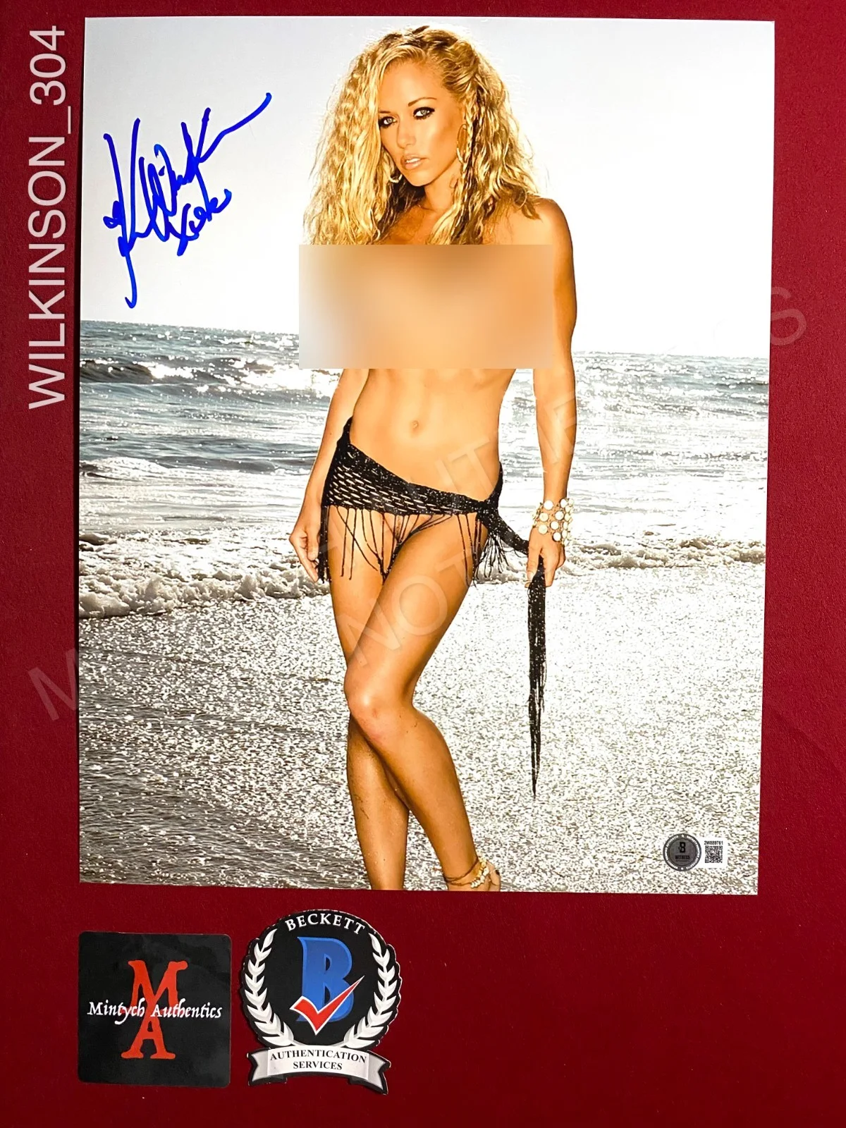 Kendra Wilkinson — Kendra Wilkinson autographed signed 11x14 photo Playboy Beckett COA
