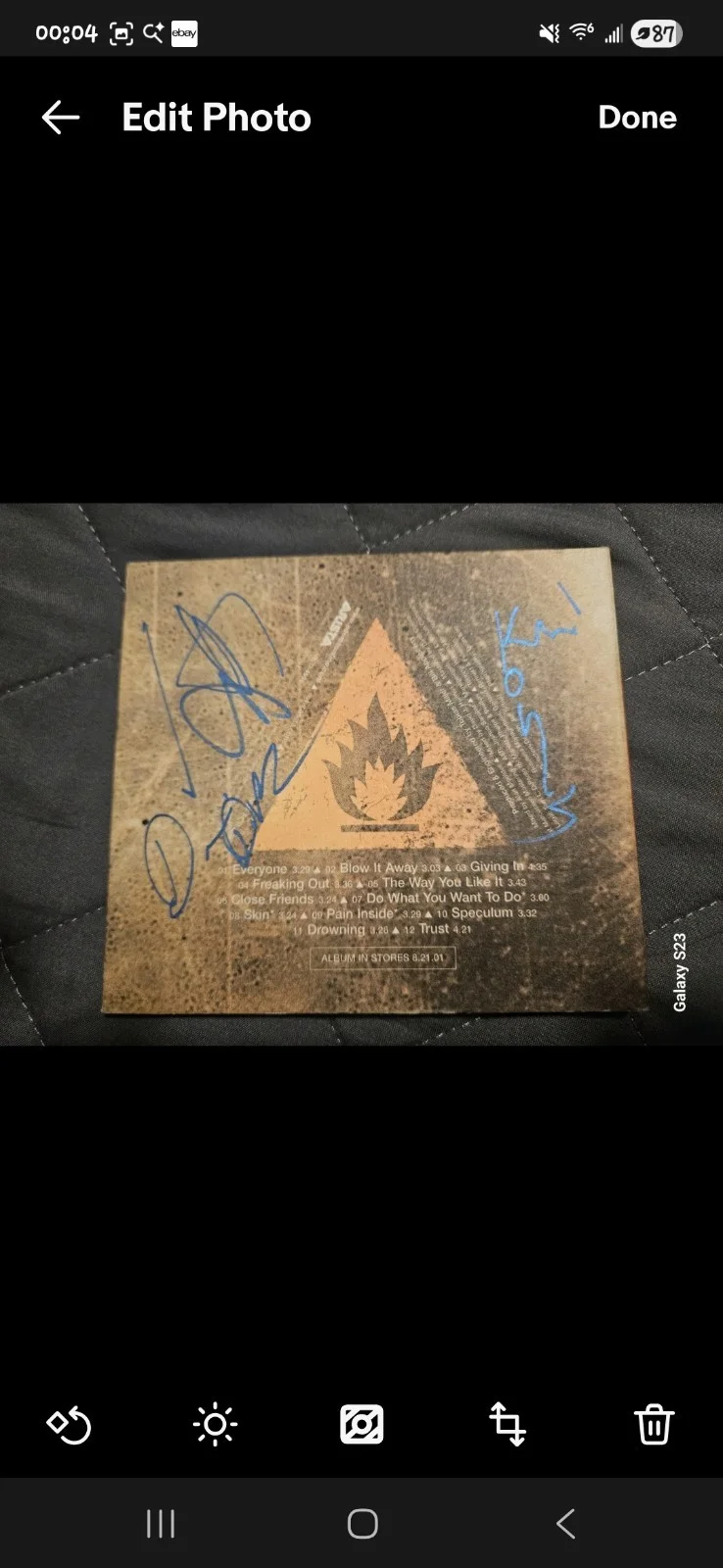 ADEMA - Nu Metal SIGNED Album Advance Booklet Marky Chavez +4 RARE! All 5 OG Mem, изображение 4