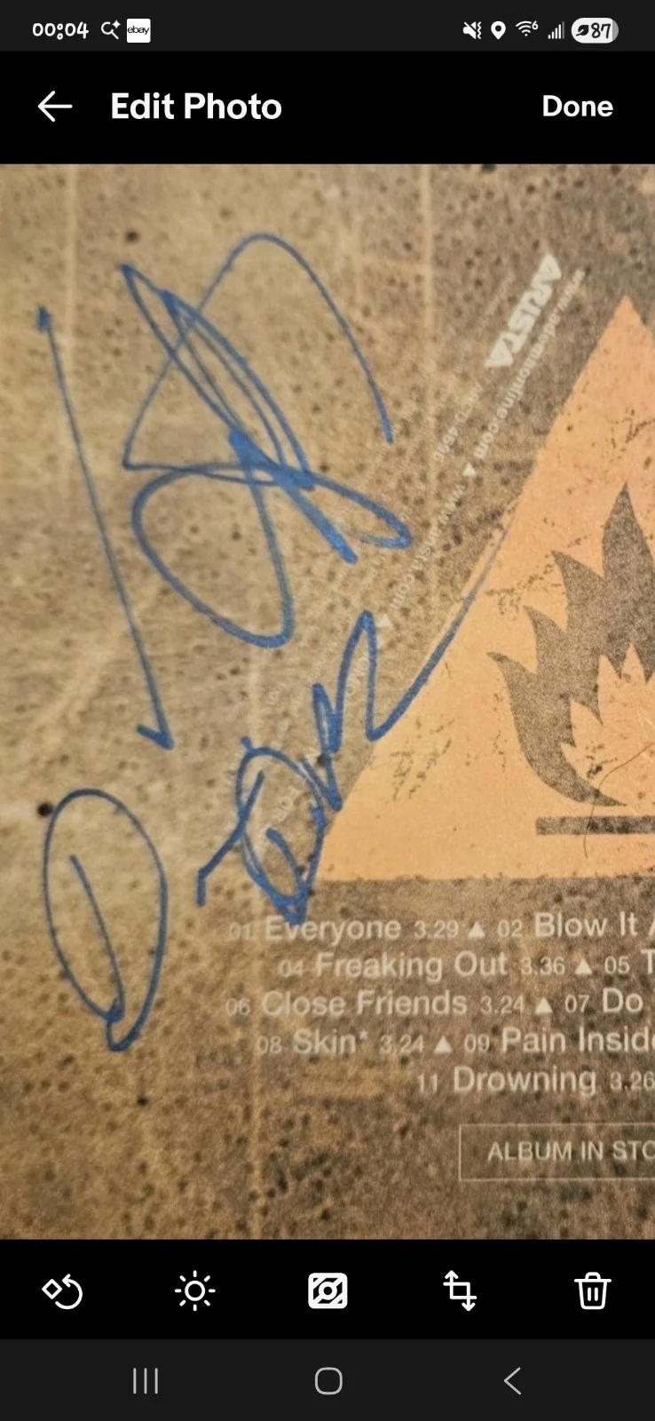 ADEMA - Nu Metal SIGNED Album Advance Booklet Marky Chavez +4 RARE! All 5 OG Mem, изображение 5