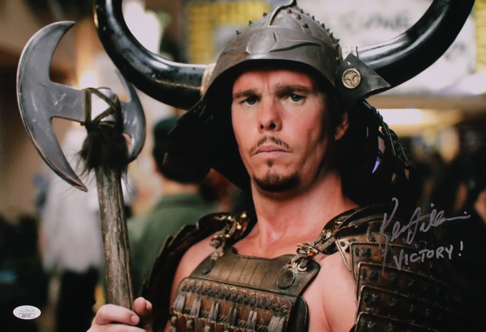 Kevin Dillon — Kevin Dillon Signed 12x18 Photo "VICTORY!" JSA COA from Private Signing