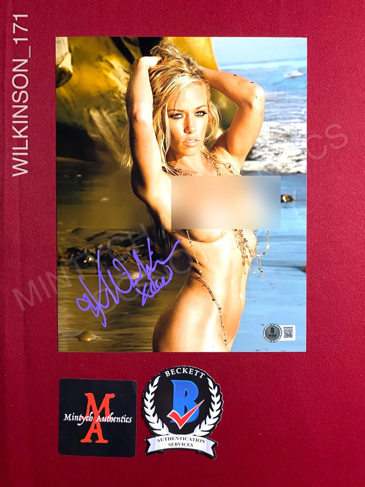 Kendra Wilkinson — Kendra Wilkinson autographed signed 8x10 photo Playboy Beckett COA