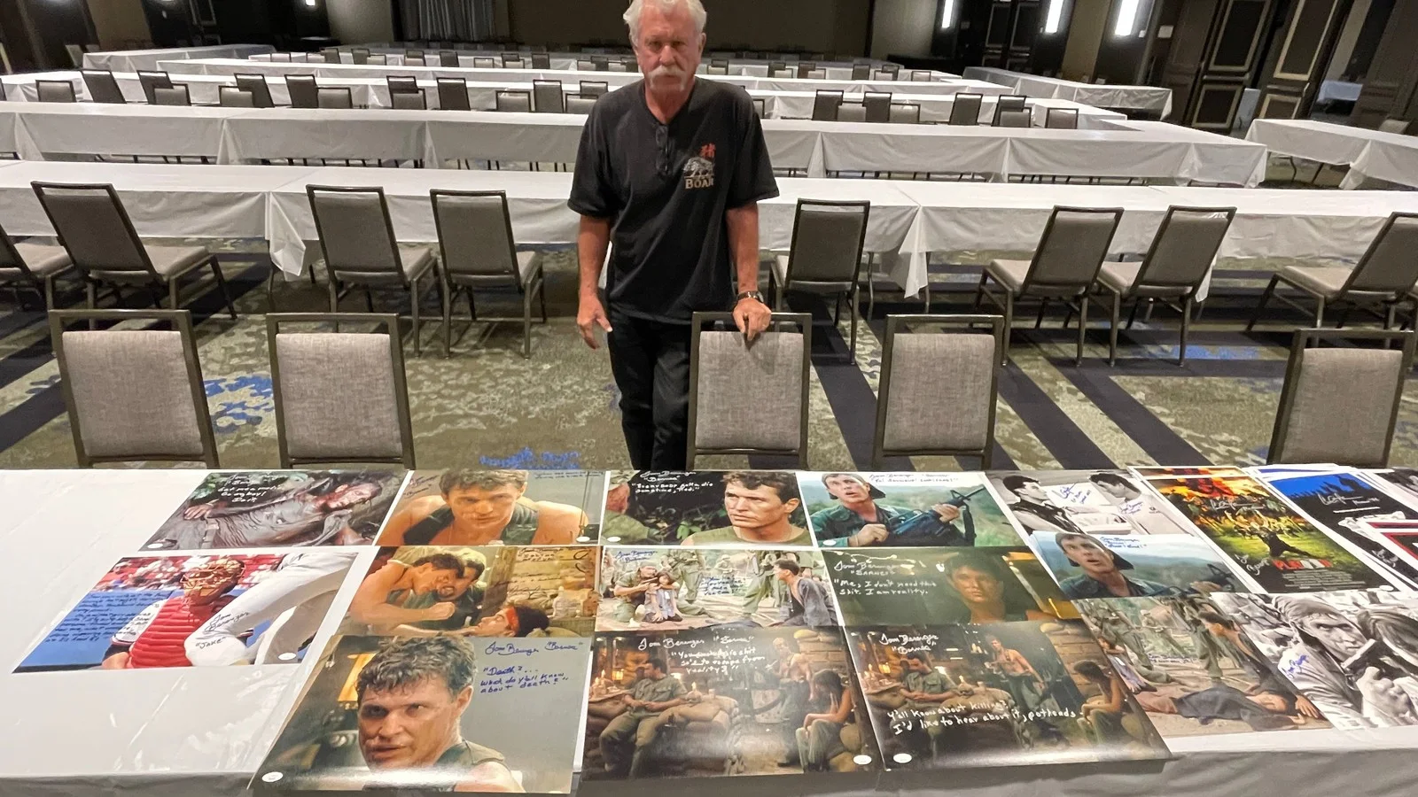 Tom Berenger — Tom Berenger Signed 11x17 "When the machine breaks down" JSA Private Signing, image 2
