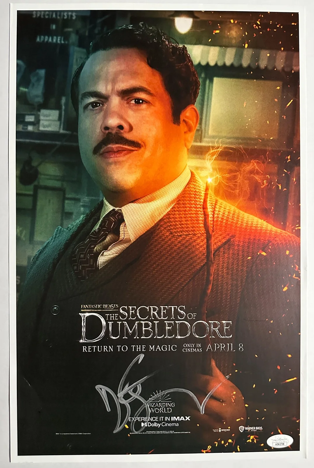Dan Fogler — Dan Fogler Signed 11x17 Poster The Secrets of Dumbledore JSA COA