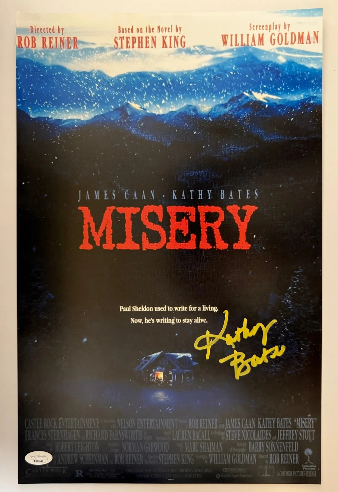 Kathy Bates — Kathy Bates Signed 11x17 Photo Misery JSA COA from Private Signing