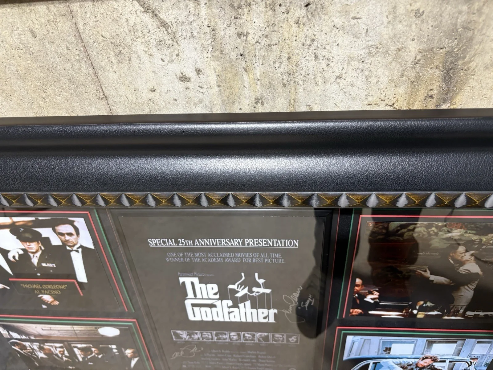James Caan, Al Pacino — The Godfather Signed Shadowbox Display 46 x 38 James Caan & Al Pacino Autographs, изображение 3