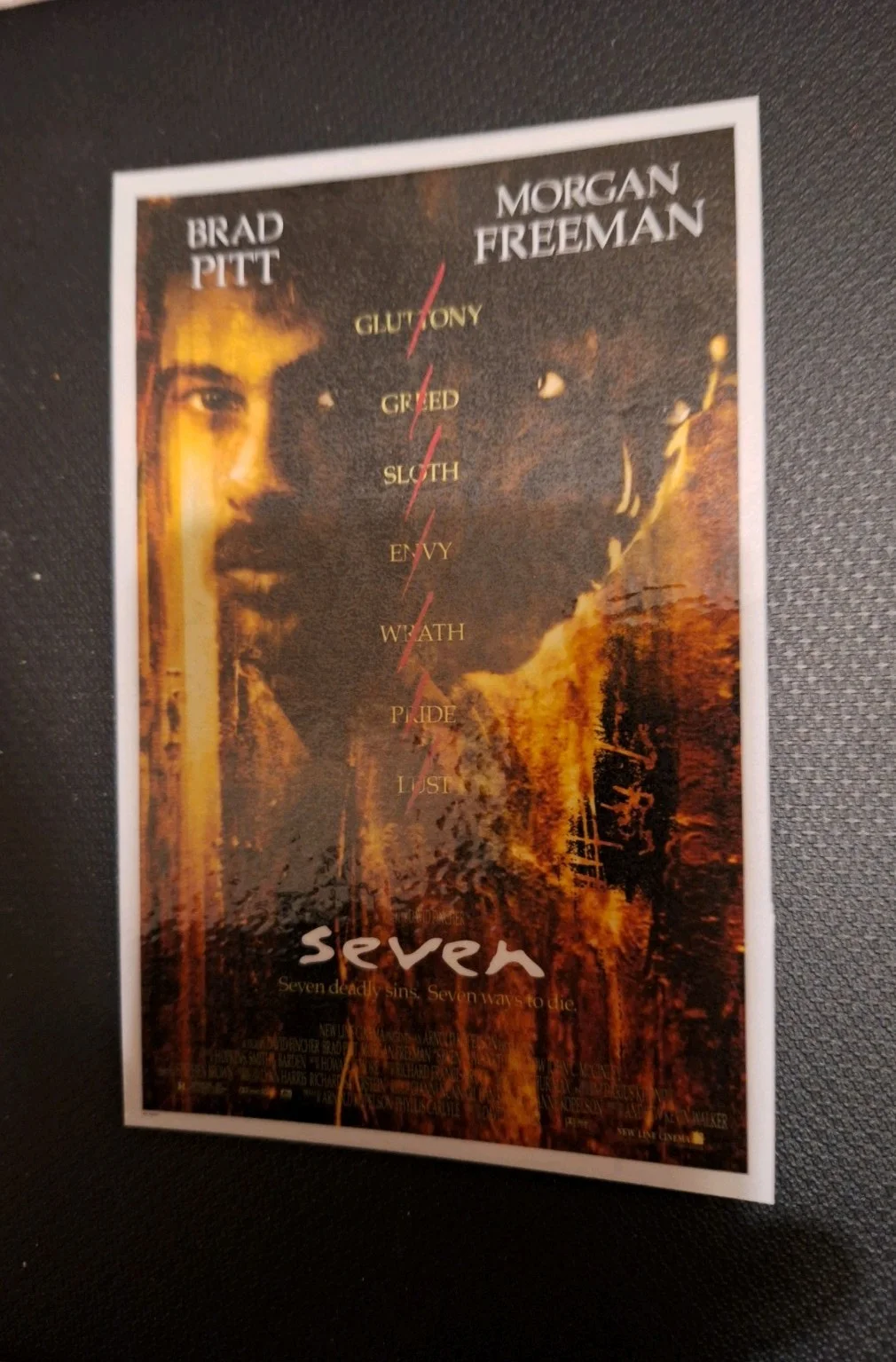 Vintage Style "Se7en" 1995 Fine Art Premium Reproduction Postcard, image 2