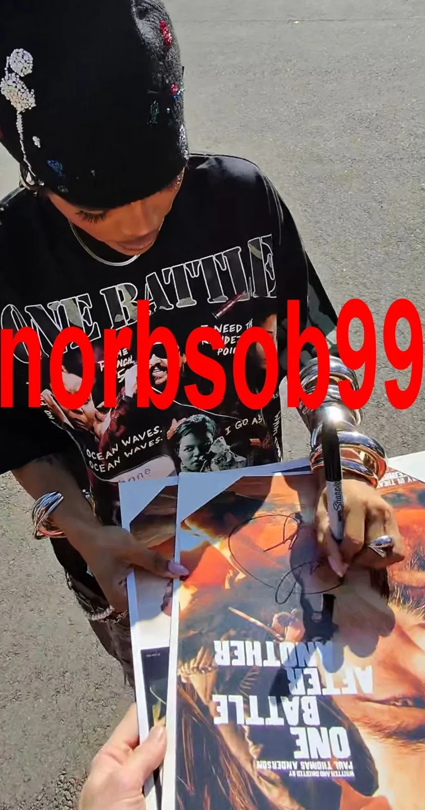 CHASE INFINITI & TEYANA TAYLOR SIGNED ONE BATTLE AFTER ANOTHER 12x18 PHOTO & COA, изображение 4