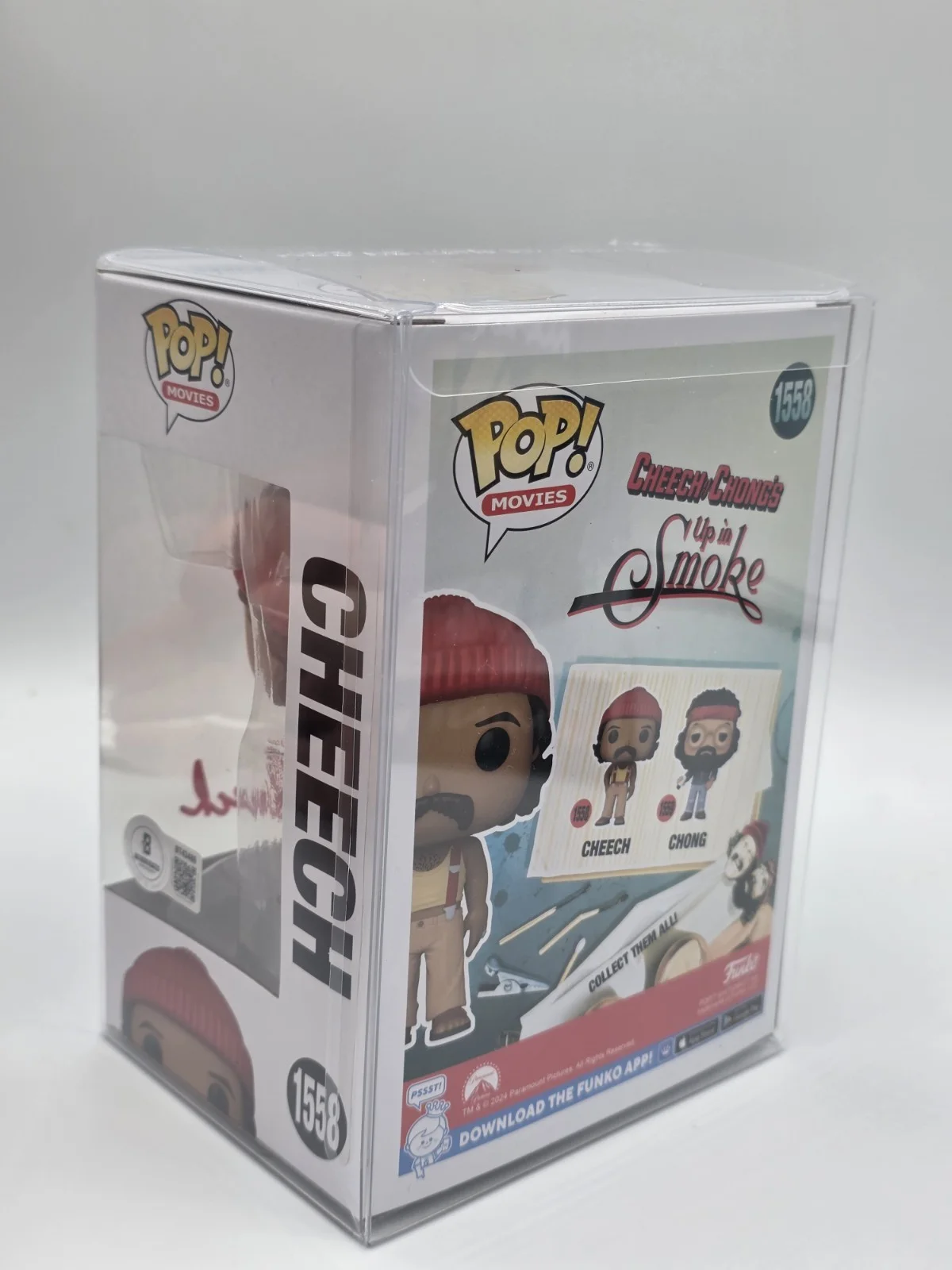 Tommy Chong Signed Cheech & Chong's Up In Smoke Chong #1558 Funko Pop! (Beckett), изображение 5