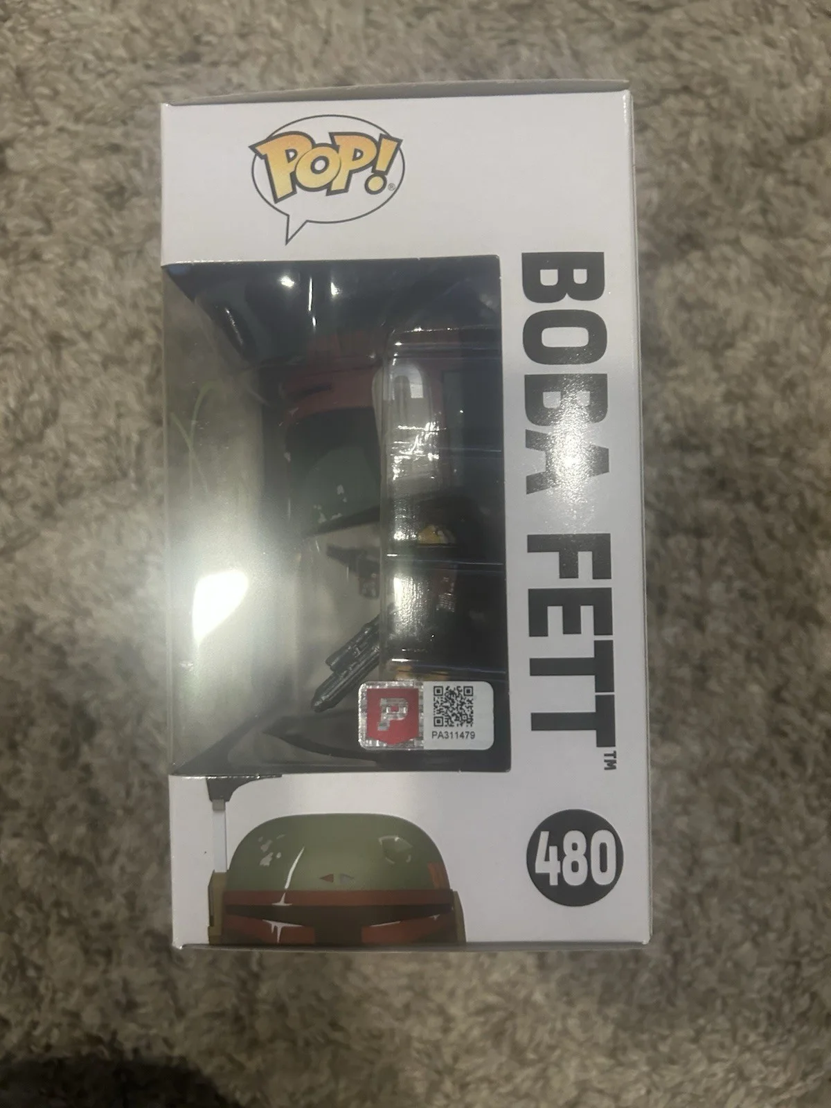 Daniel Logan — Daniel Logan Signed Star Wars Boba Fett #480 Funko Pop Figure (PristineAuction), image 3