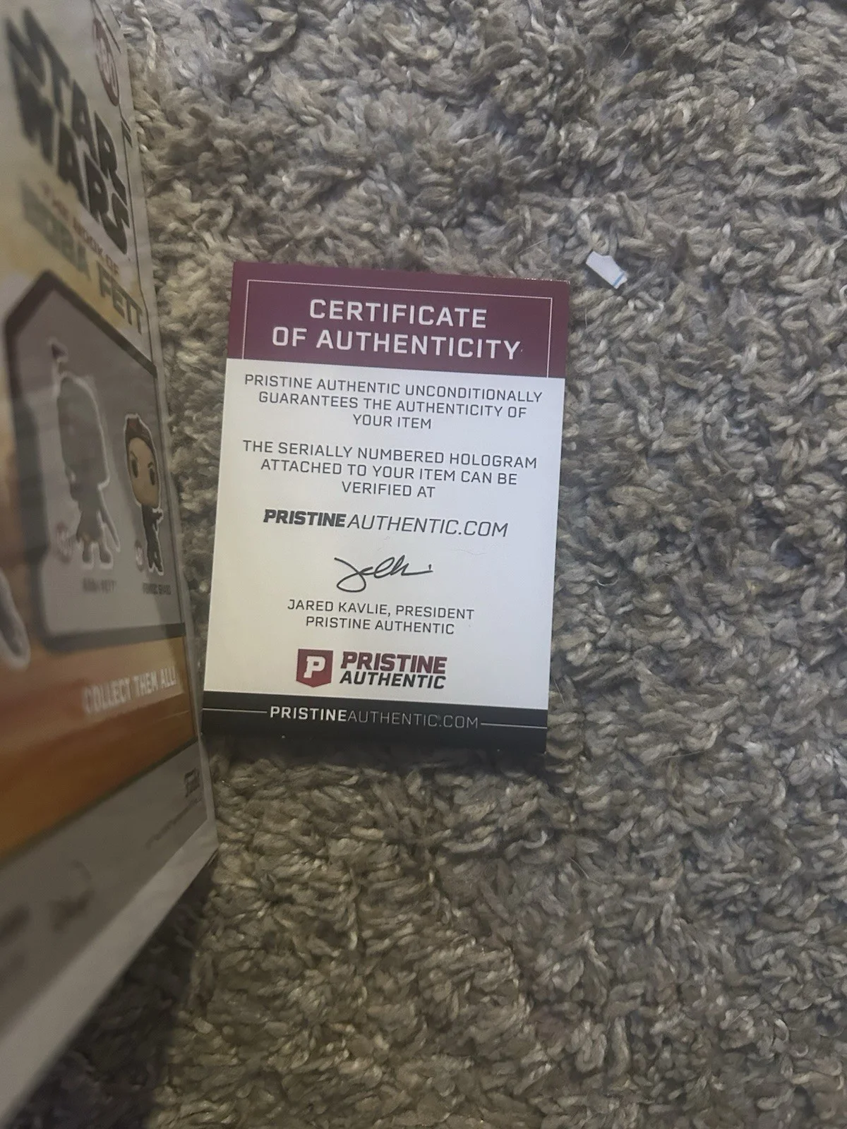 Daniel Logan — Daniel Logan Signed Star Wars Boba Fett #480 Funko Pop Figure (PristineAuction), image 5