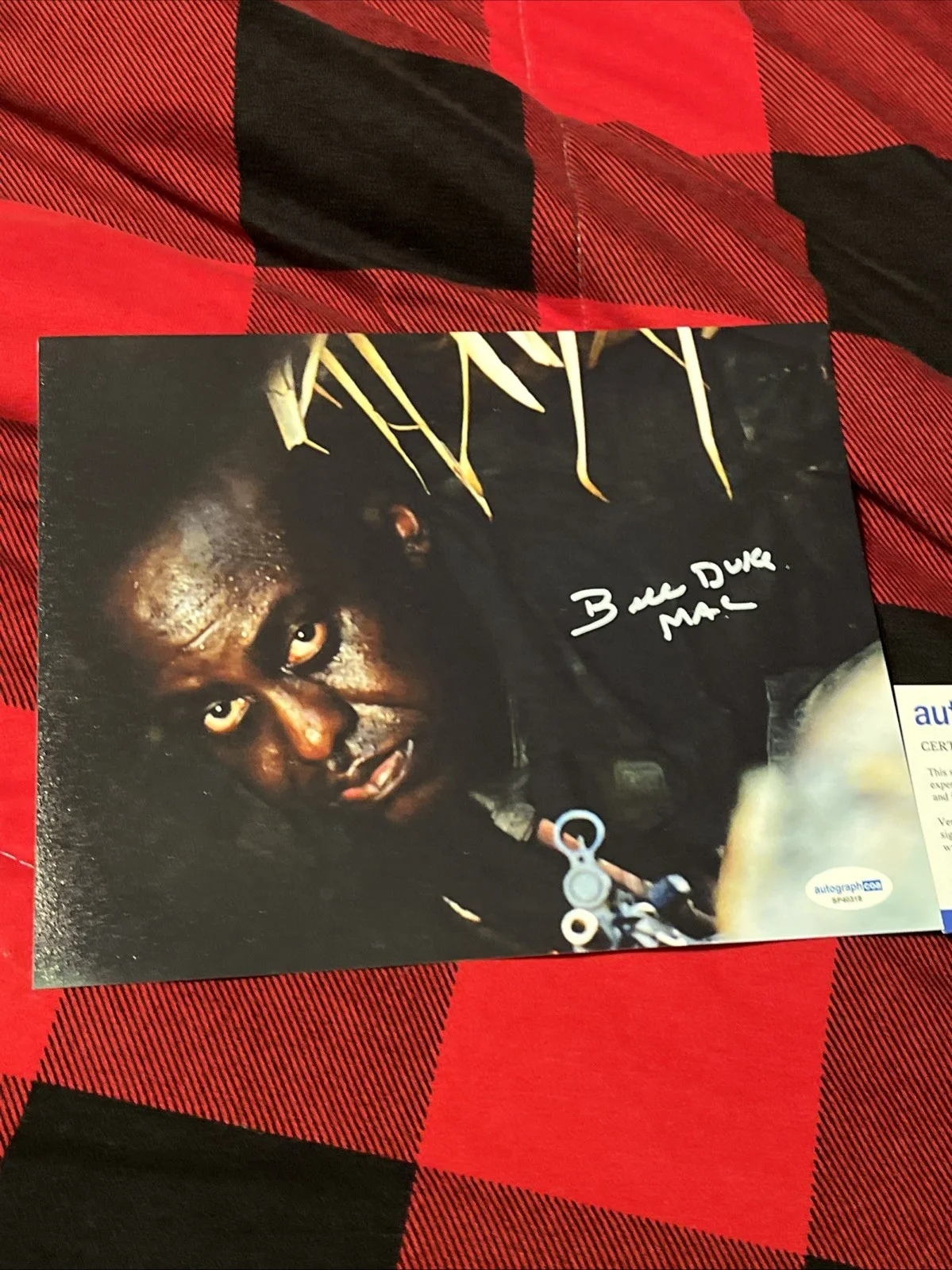 Bill Duke SIGNED AUTOGRAPHED Predator Commando Legend Actor Rare ACOA CERTIFIED, image 5