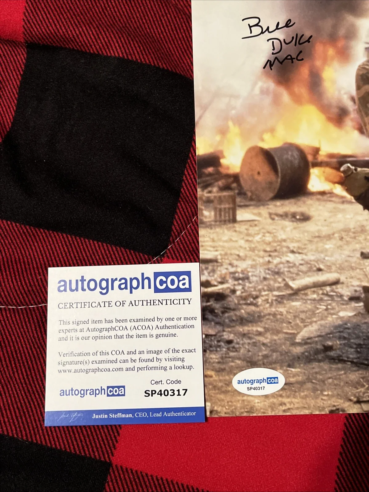 Bill Duke SIGNED AUTOGRAPHED Predator Commando Legend Actor Rare ACOA CERTIFIED, image 2