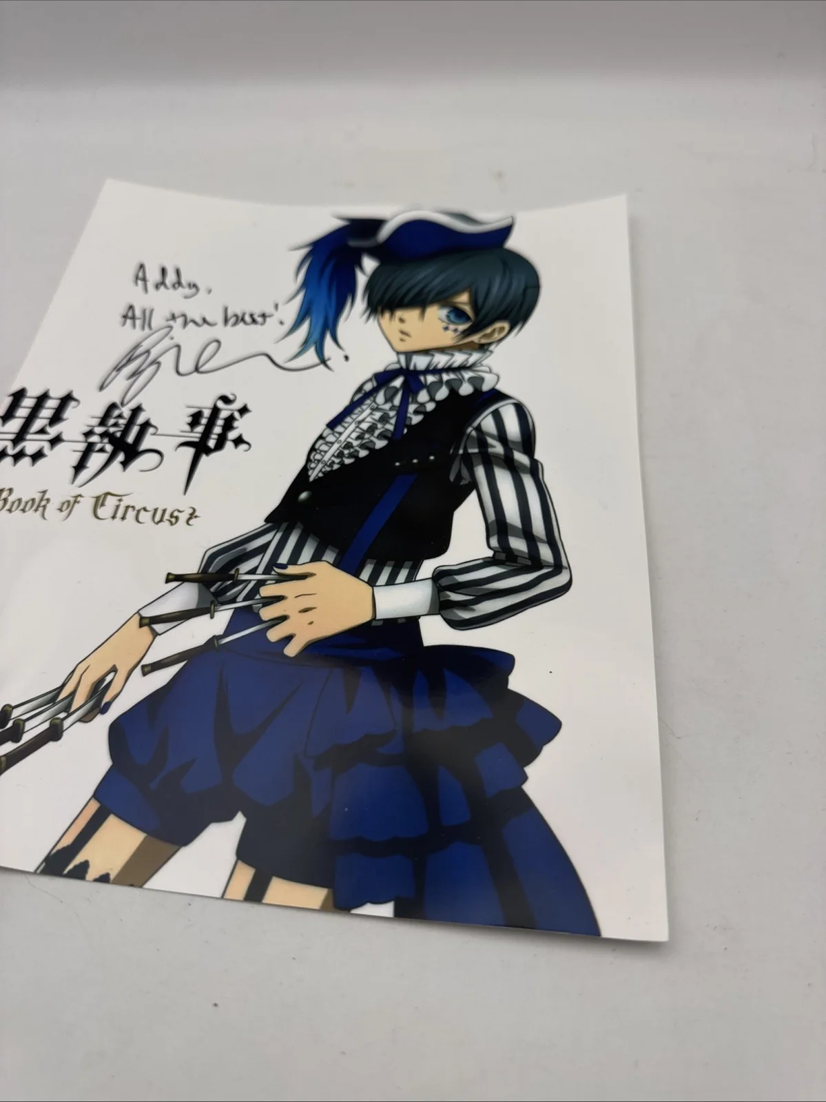 Brina Palencia Signed 8x10 Ciel Phantomhive Black Butler Book of Circus, изображение 3