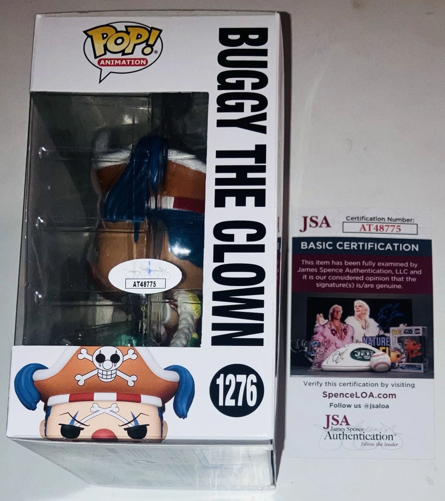 JEFF WARD SIGNED AUTOGRAPHED BUGGY THE CLOWN FUNKO POP FIGURE 1276 JSA COA RARE!, image 2