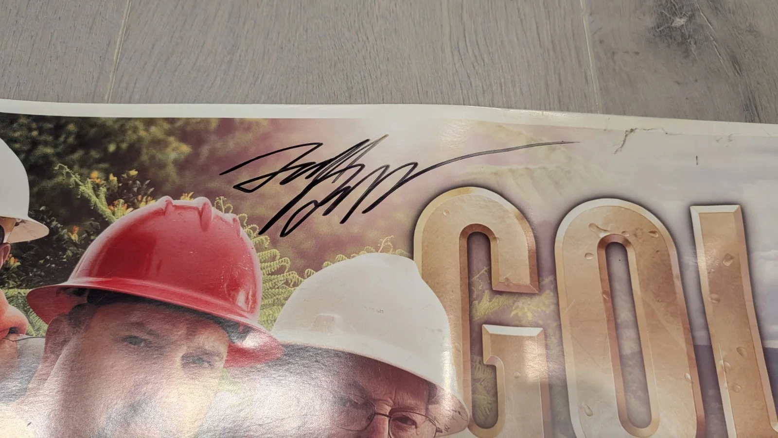 Jack Hoffman — Jack Hoffman signed "Gold Rush" Discovery TV Rare 23"x10" Poster Unauthenticated, image 2
