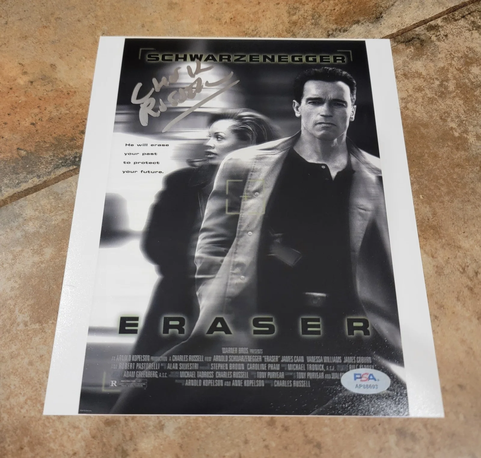 Chuck Russell — Director Chuck Russell signed 8x10 photo autograph PSA DNA Eraser