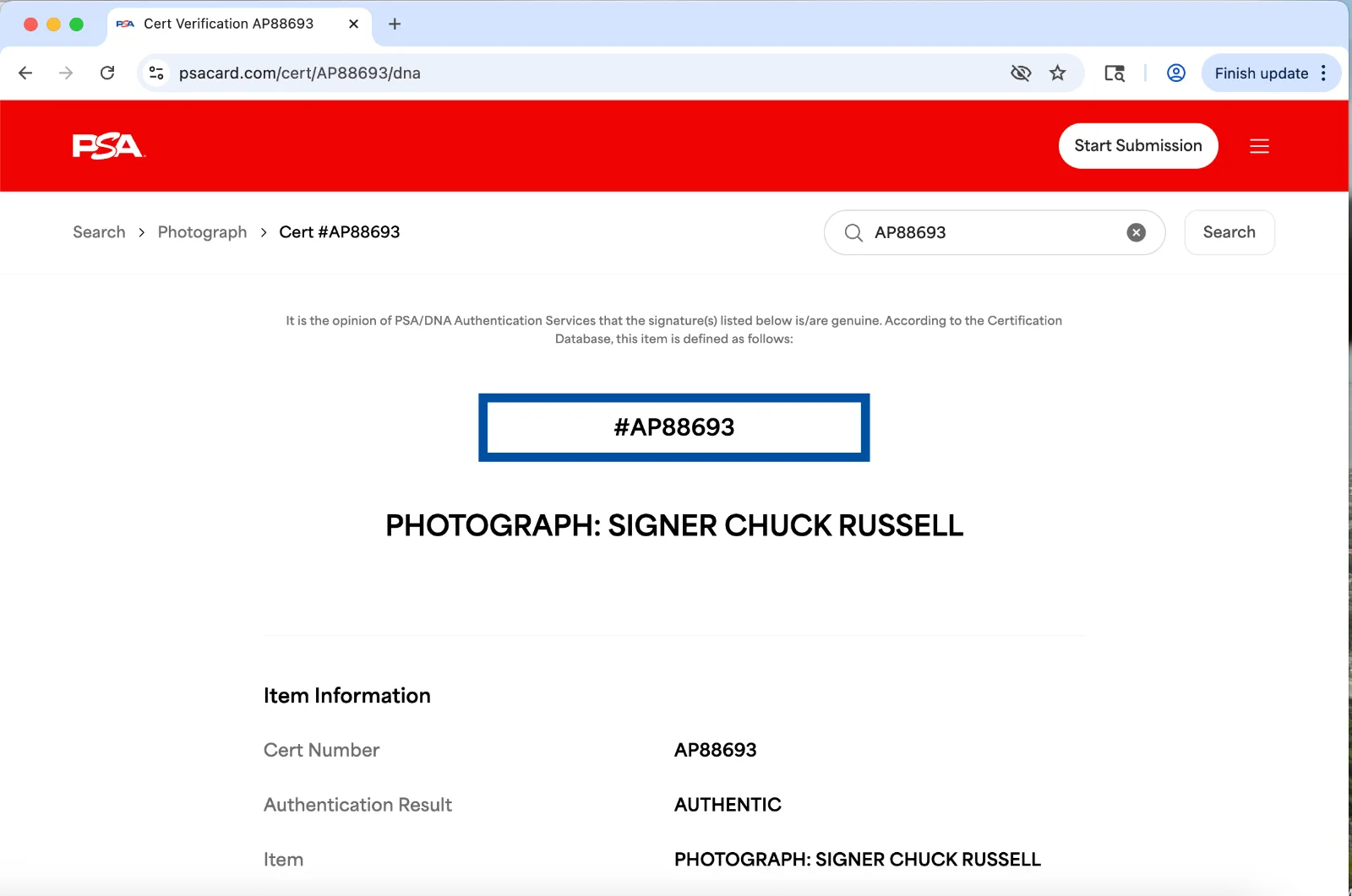 Chuck Russell — Director Chuck Russell signed 8x10 photo autograph PSA DNA Eraser, image 3
