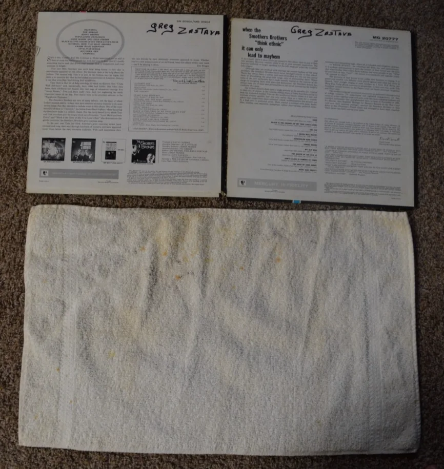 Smother Bros Tom — Vintage Smothers Brothers Autograph & 2 Albums Think Ethnic Something I Said, изображение 5