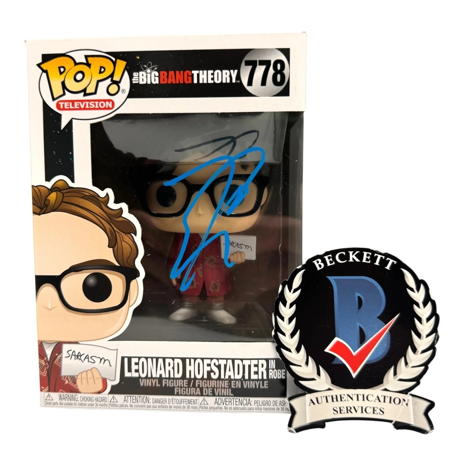 Johnny Galecki — Johnny Galecki Signed Auto The Big Bang Theory Funko Pop 778 BAS Beckett Leonard