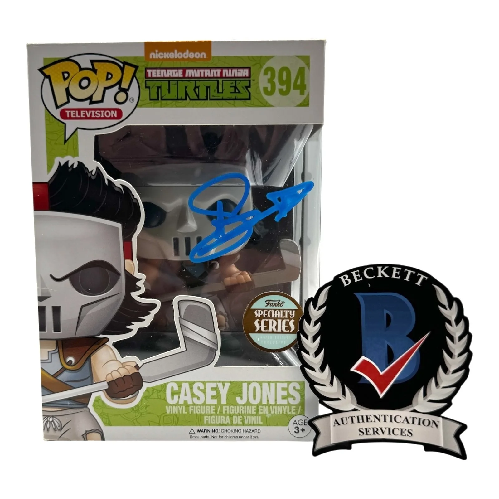 Stephen Amell — Stephen Amell Signed Auto Teenage Mutant Ninja Turtles Funko Pop 394 BAS Beckett