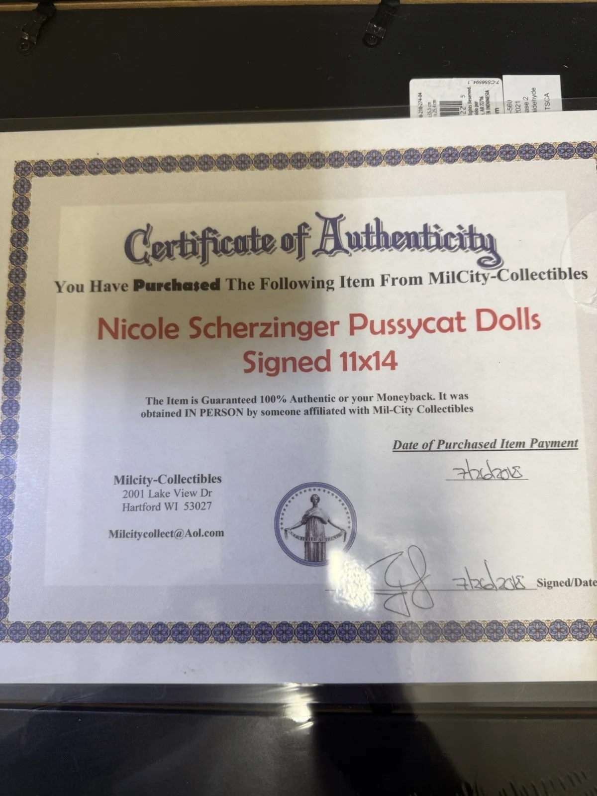 Nicole Scherzinger (Beautiful) 11x14 Autographed Photo W COA Included, изображение 2