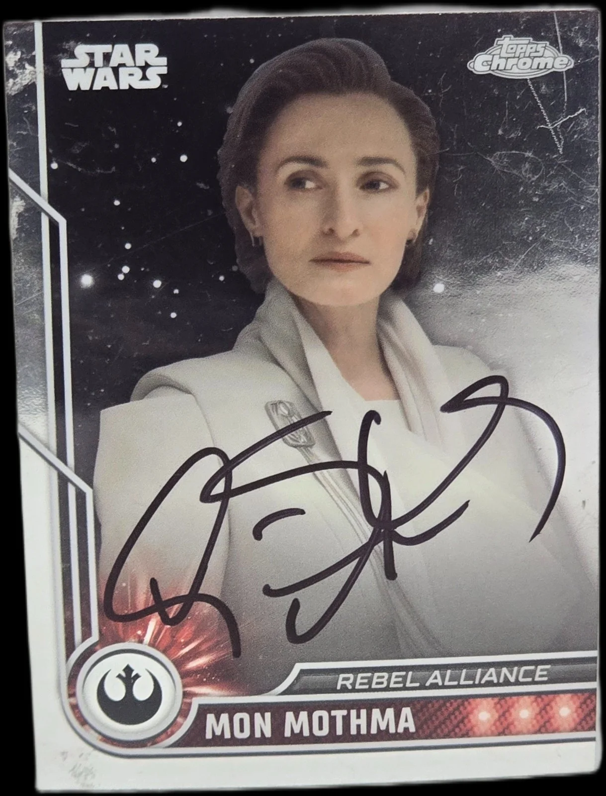 genevieve o'reilly — Genevieve O'Reilly Signed 2023 Topps Chrome Star Wars Mon Mothma #2 SWAU #3